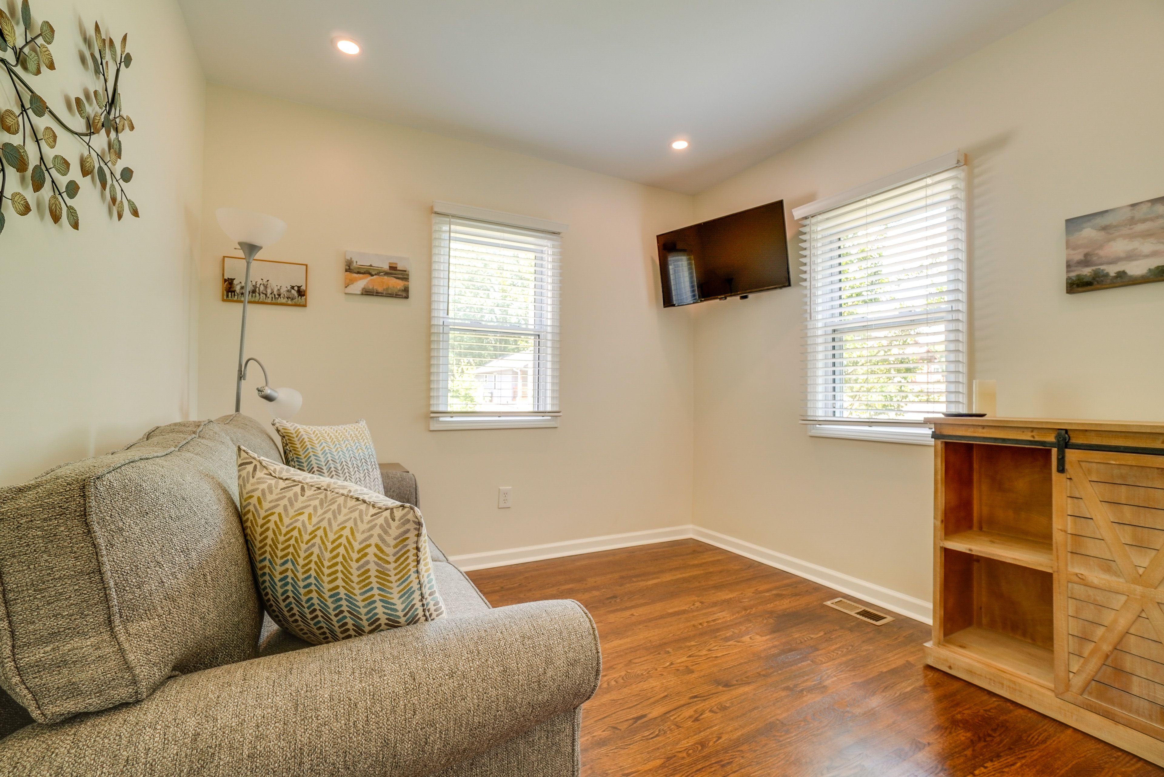 Bedroom 2 | Full Sleeper Sofa | Hangers