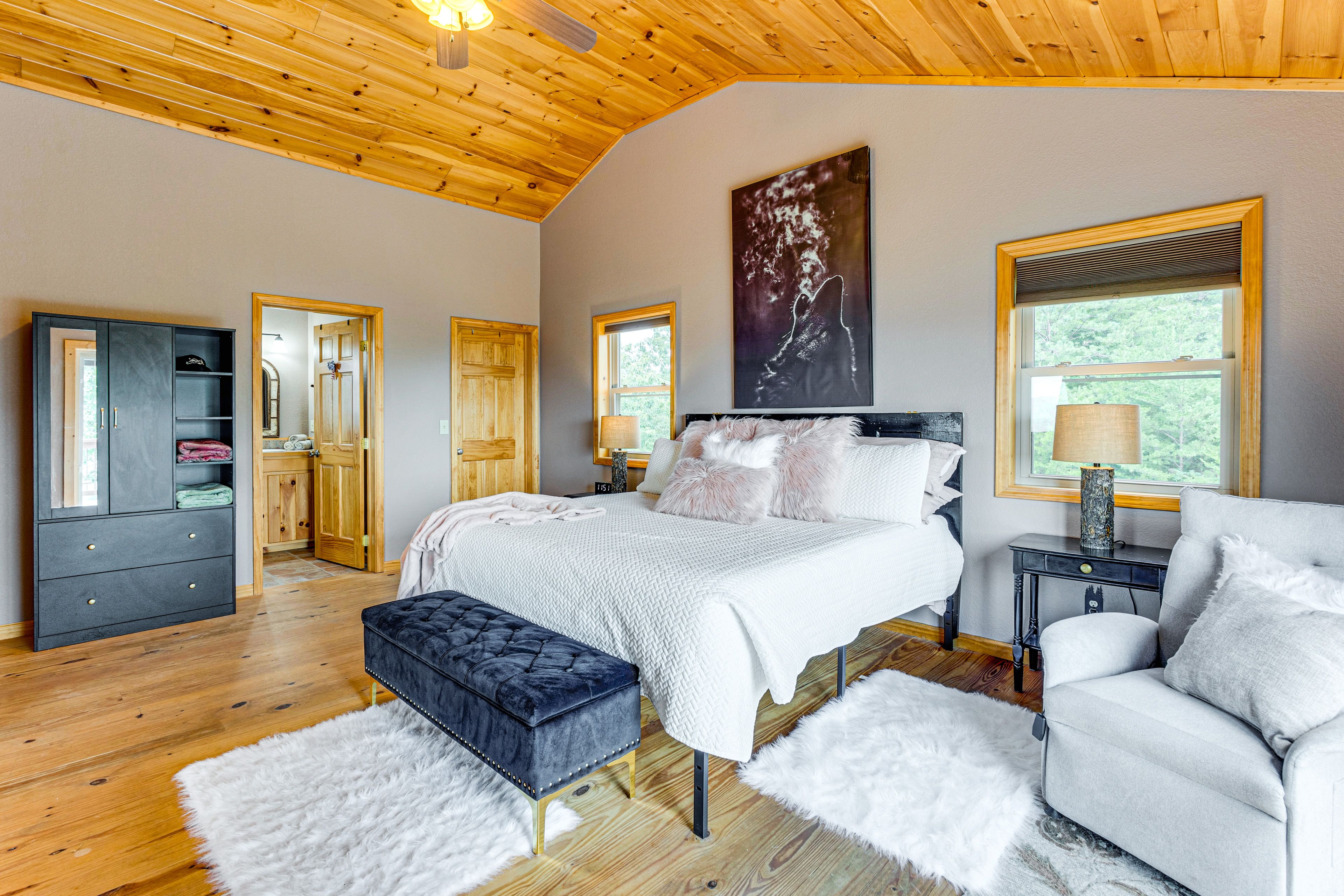 Bedroom 3 | 2nd Floor | King Bed | Linens Provided | Private Balcony