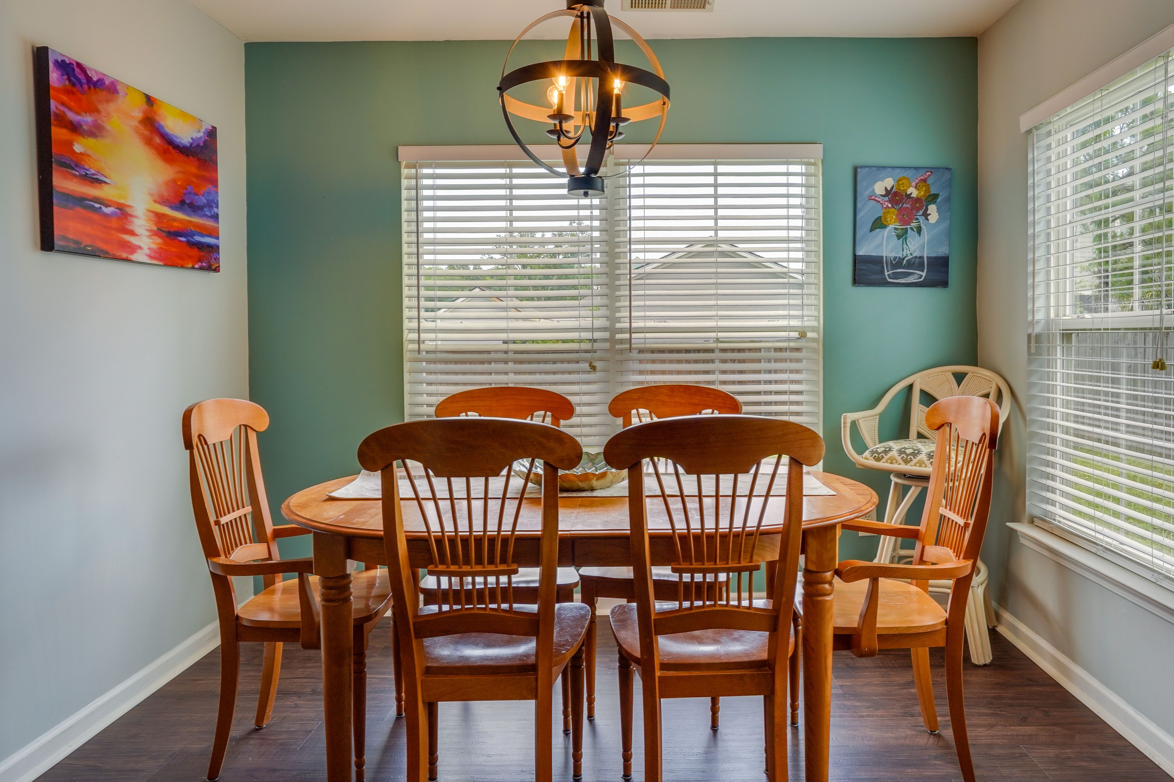 Dining Room | Fully Equipped Kitchen | Dedicated Workspace
