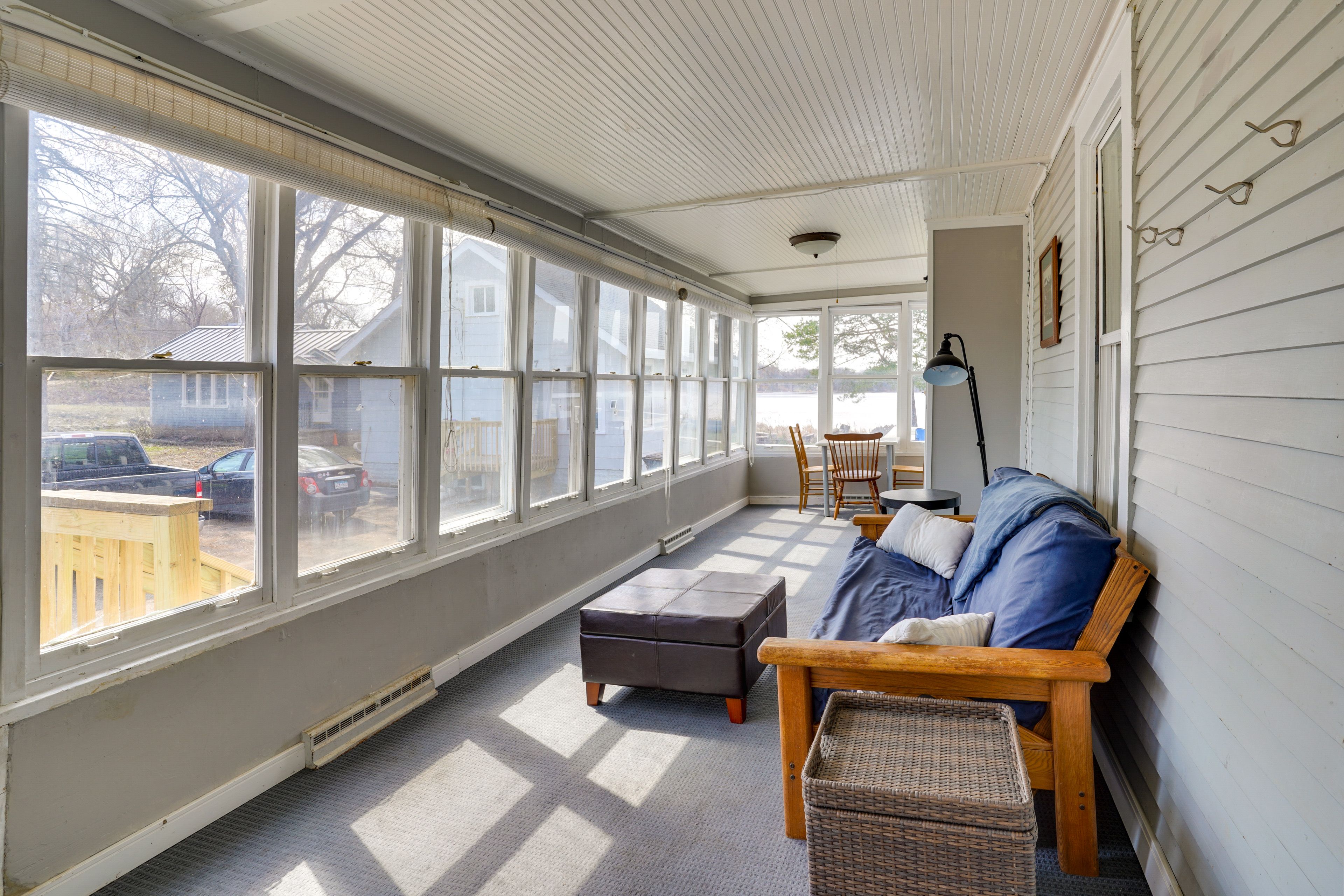 Sunroom | Full Futon | Dining Area