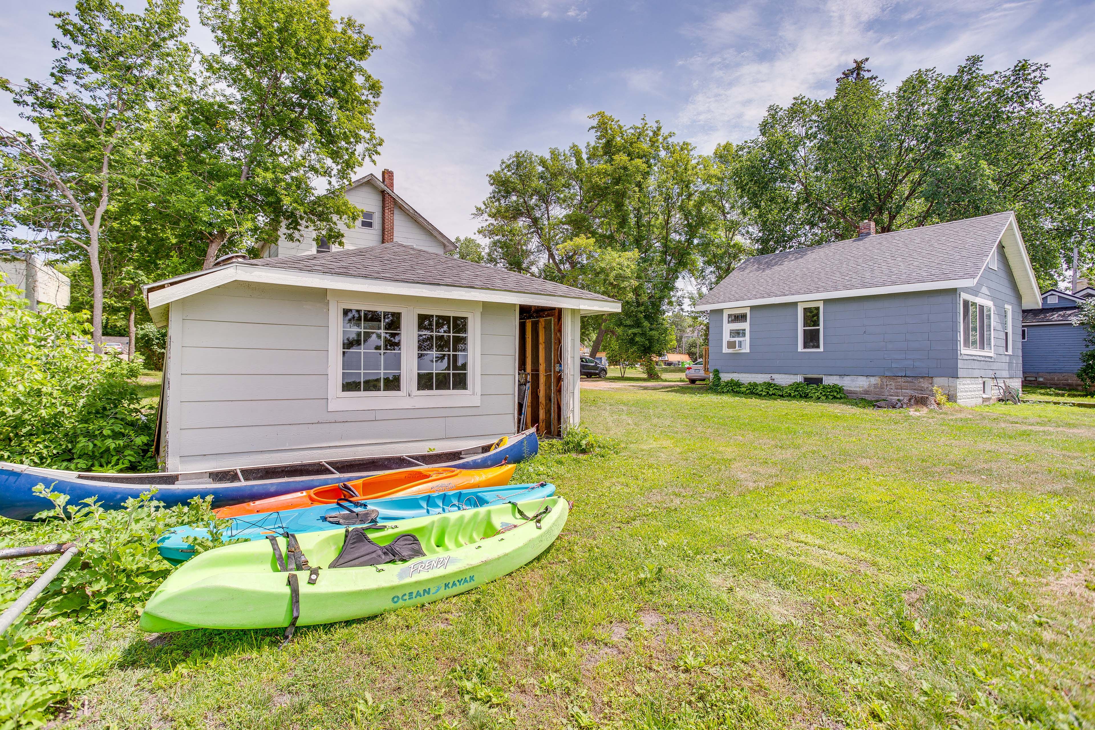 Shared Backyard | Kayak & Canoe Provided