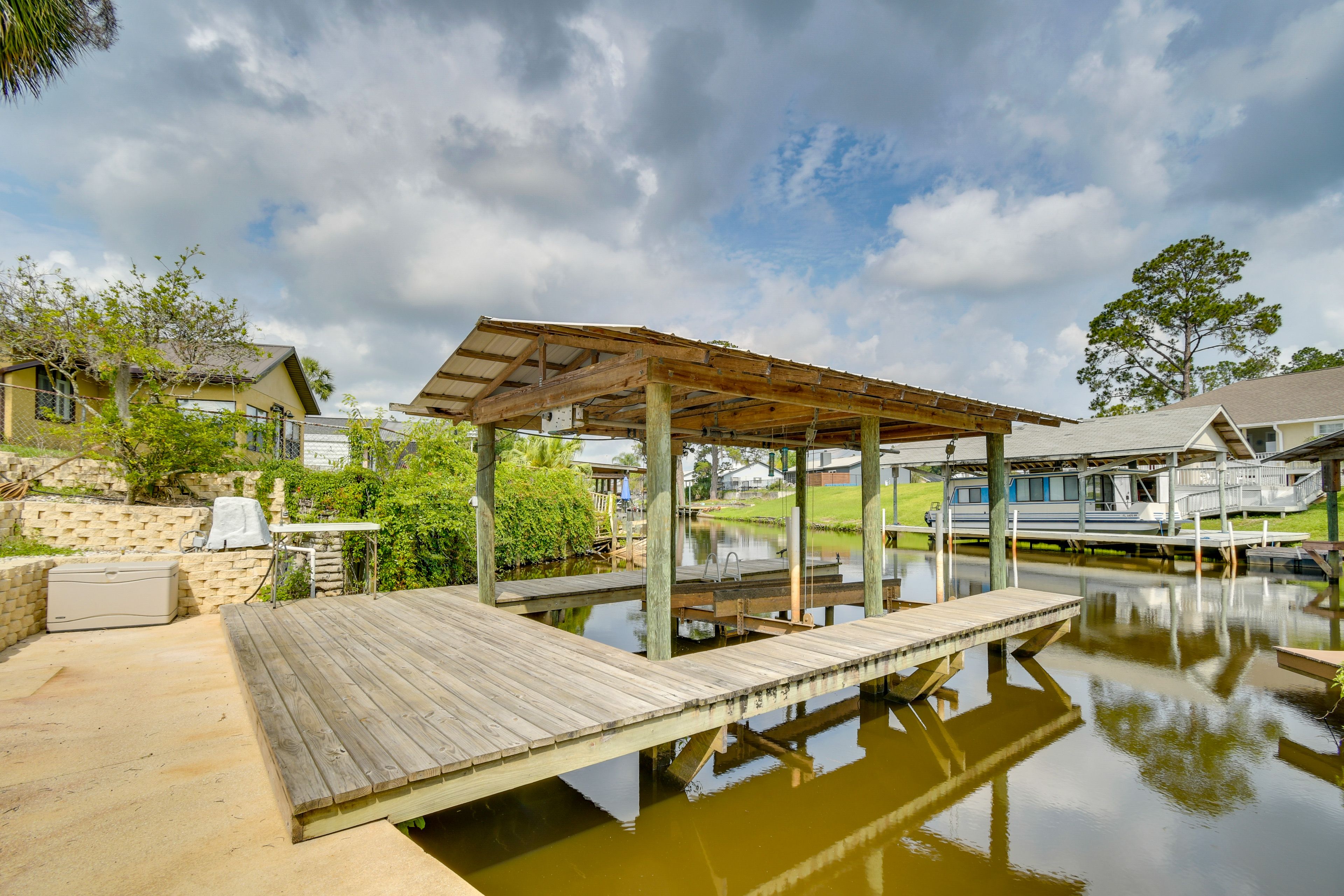 House Exterior | Private Boat Dock & Slip | Canal Access