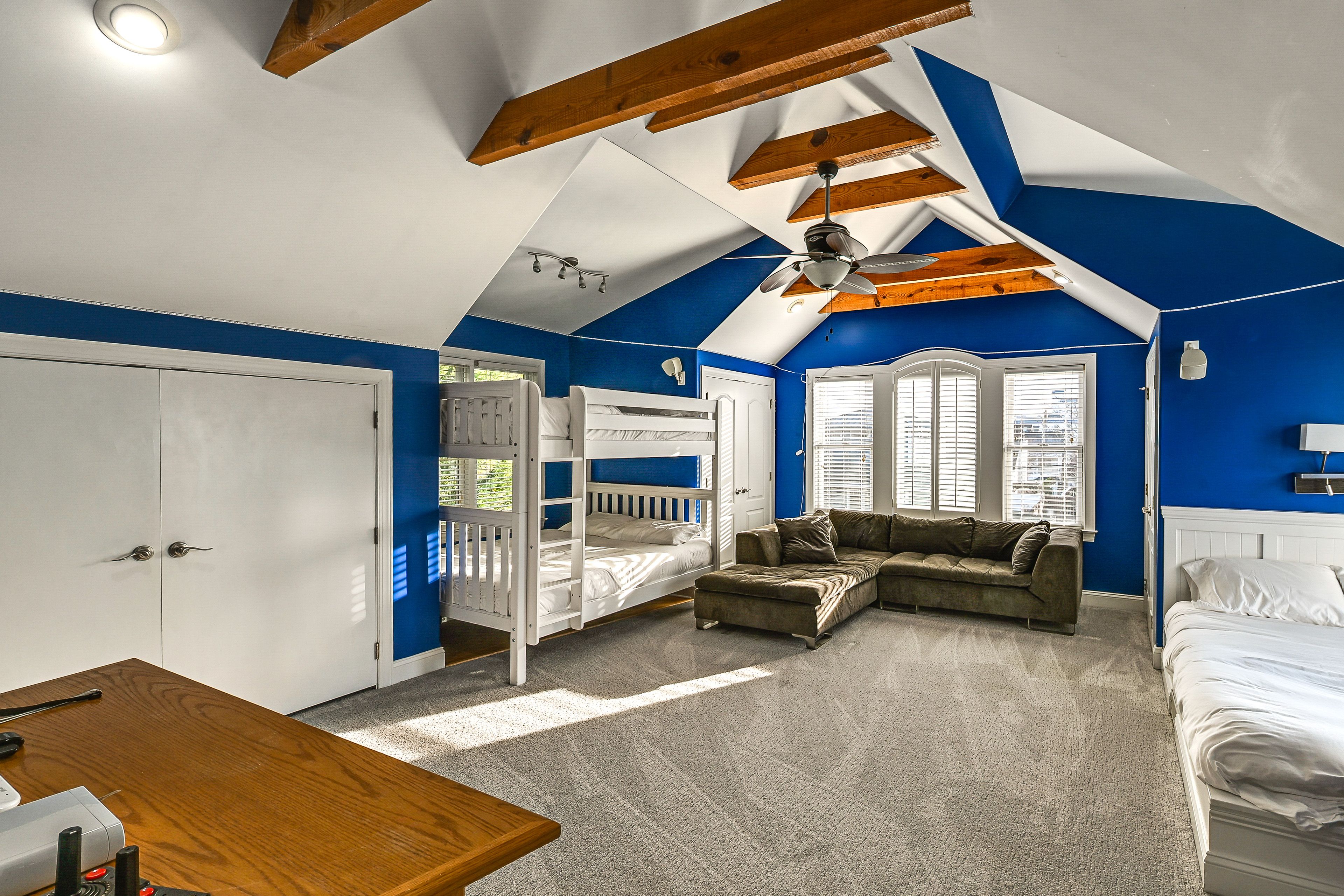 Bedroom 4 | Queen Bed | Queen Bunk Bed | Twin Floor Mattress | 2nd Floor