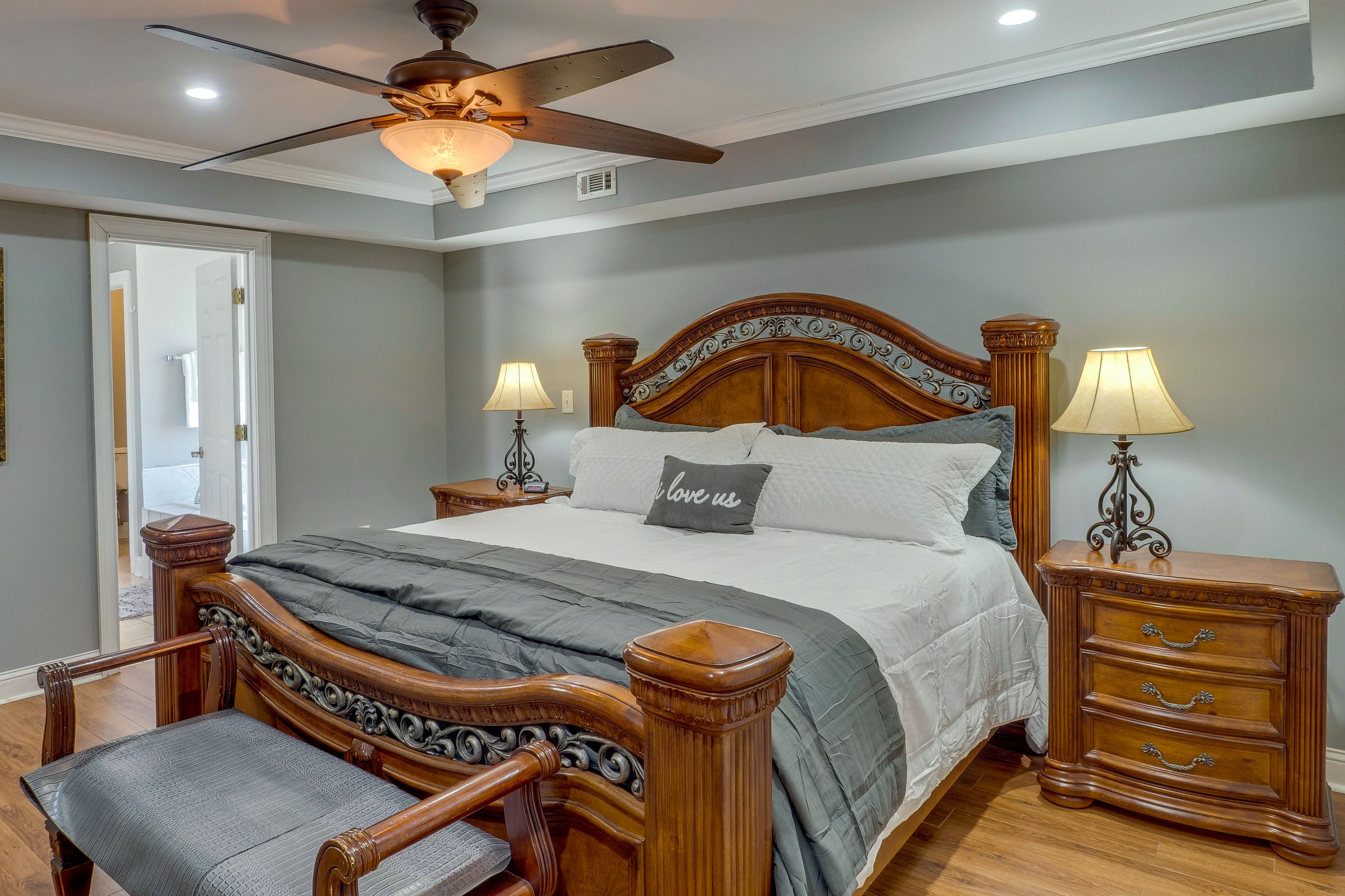 Bedroom 1 | California King Bed | Linens & Towels Provided