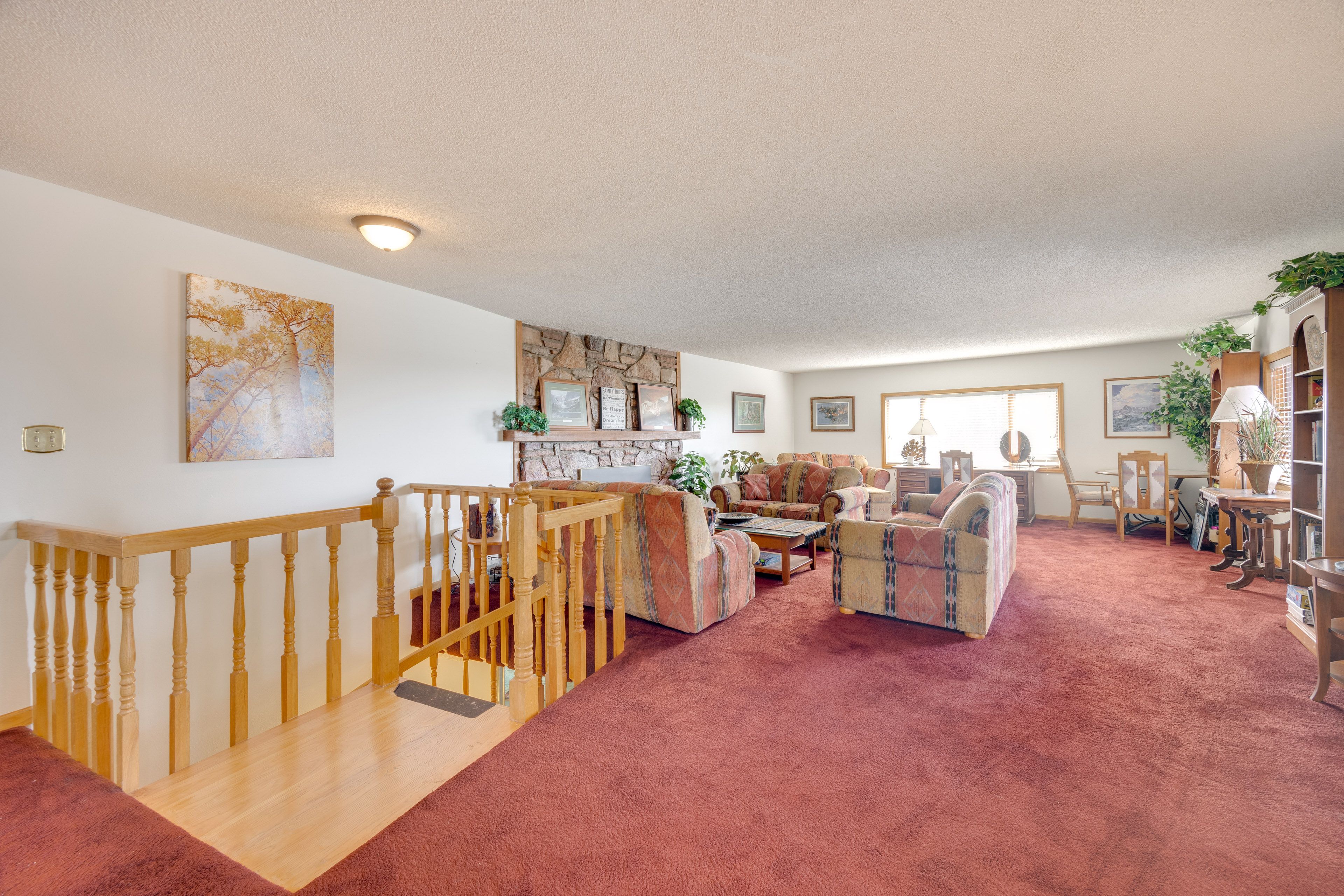 Living Room | Free WiFi | Central A/C | Queen Sleeper Sofa | Main Floor