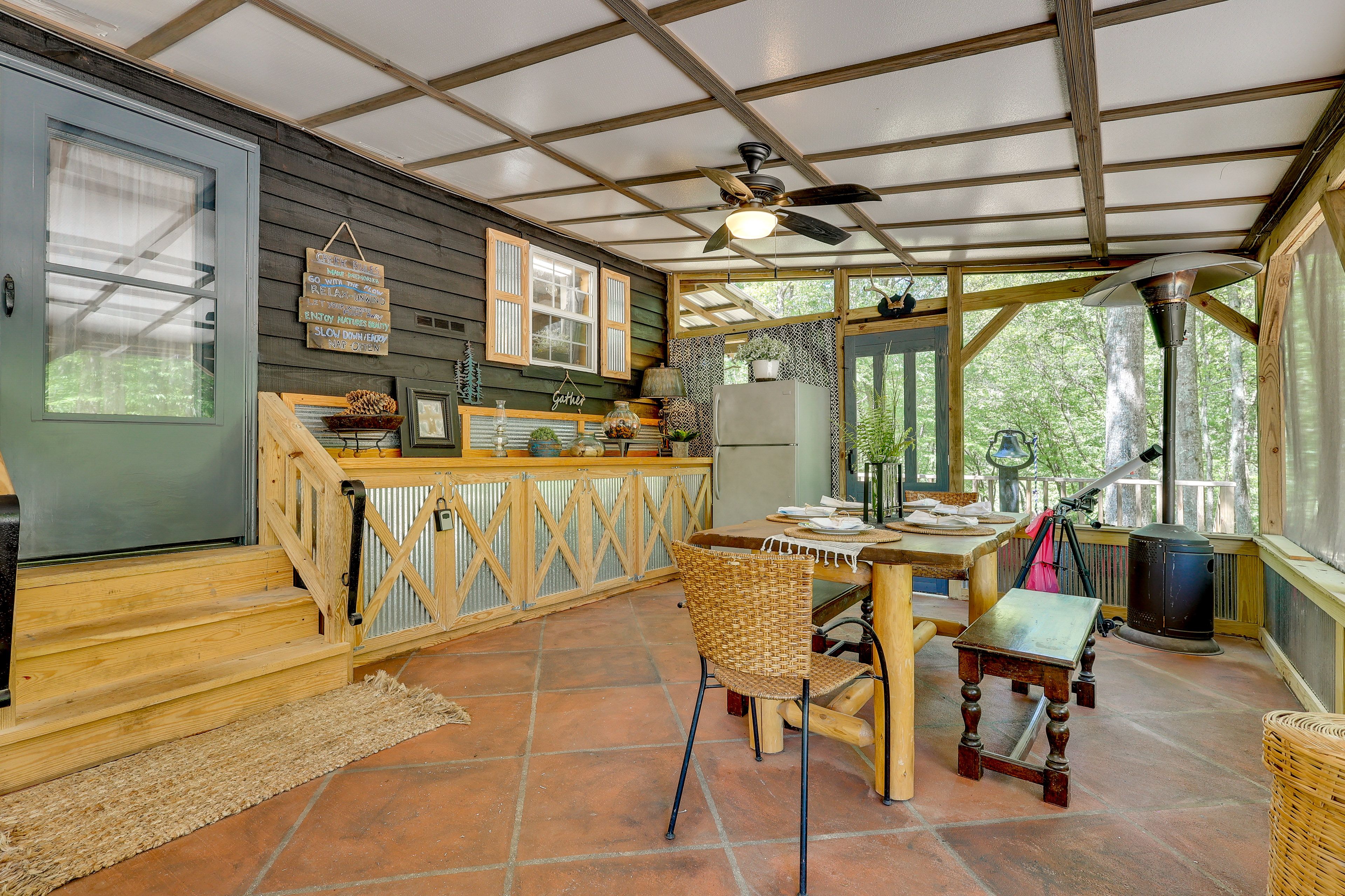 Screened Porch | Board Games | Telescope | 2 Dining Tables