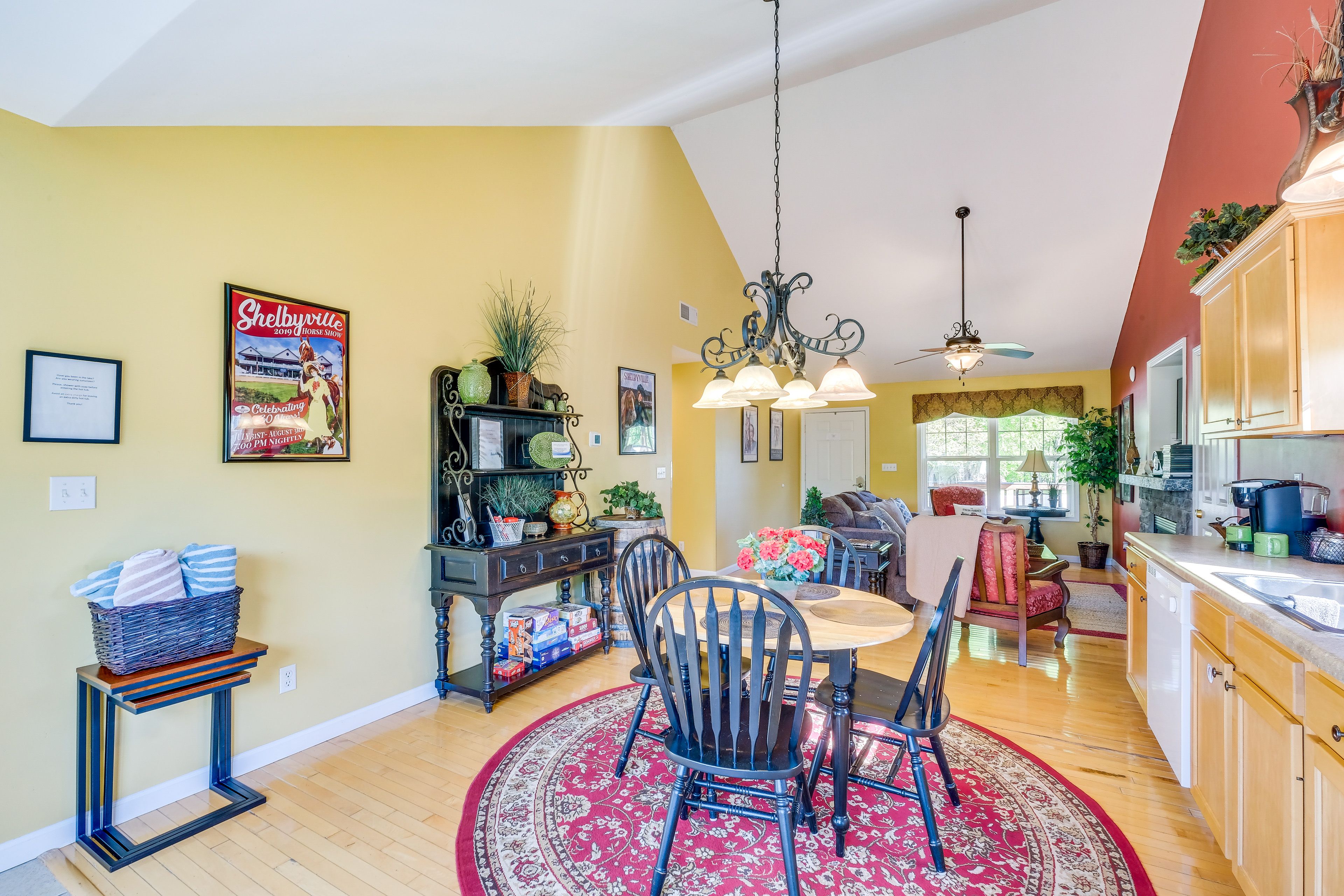 Dining Area | Dishware/Flatware | Trash Bags/Paper Towels