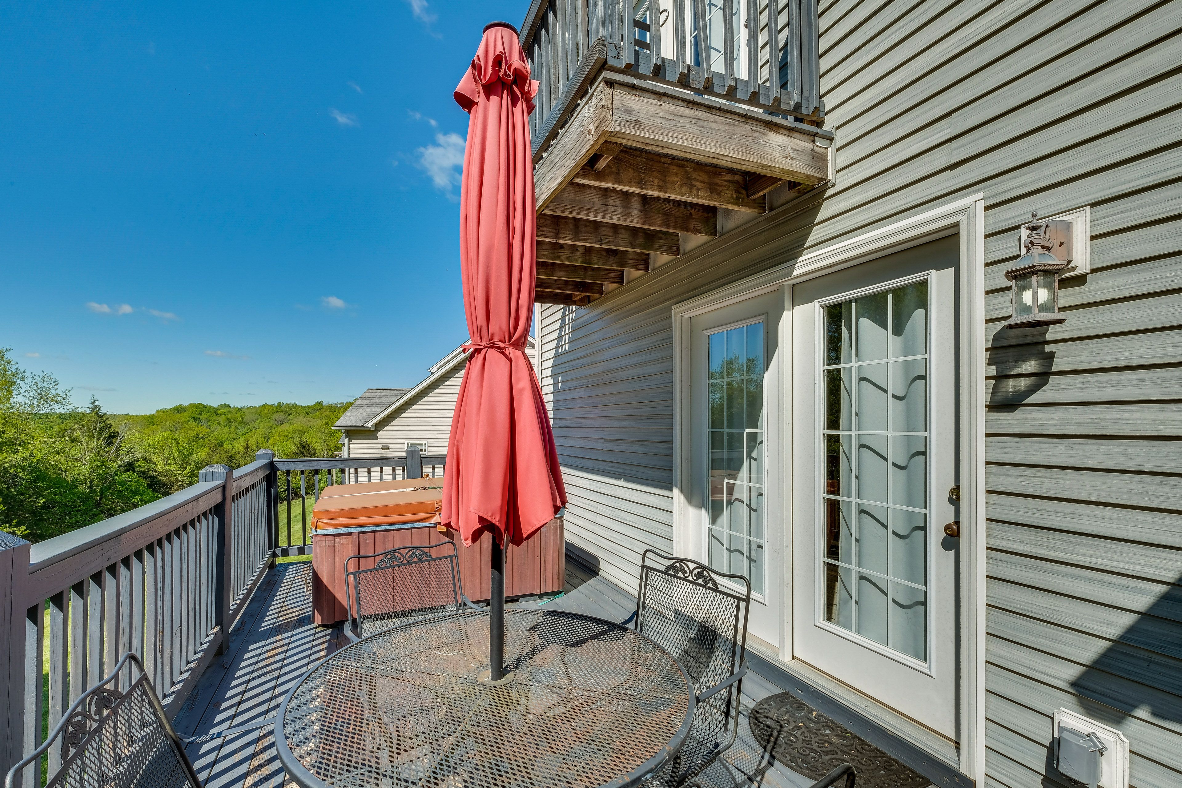 Deck | Hot Tub | Dining Area
