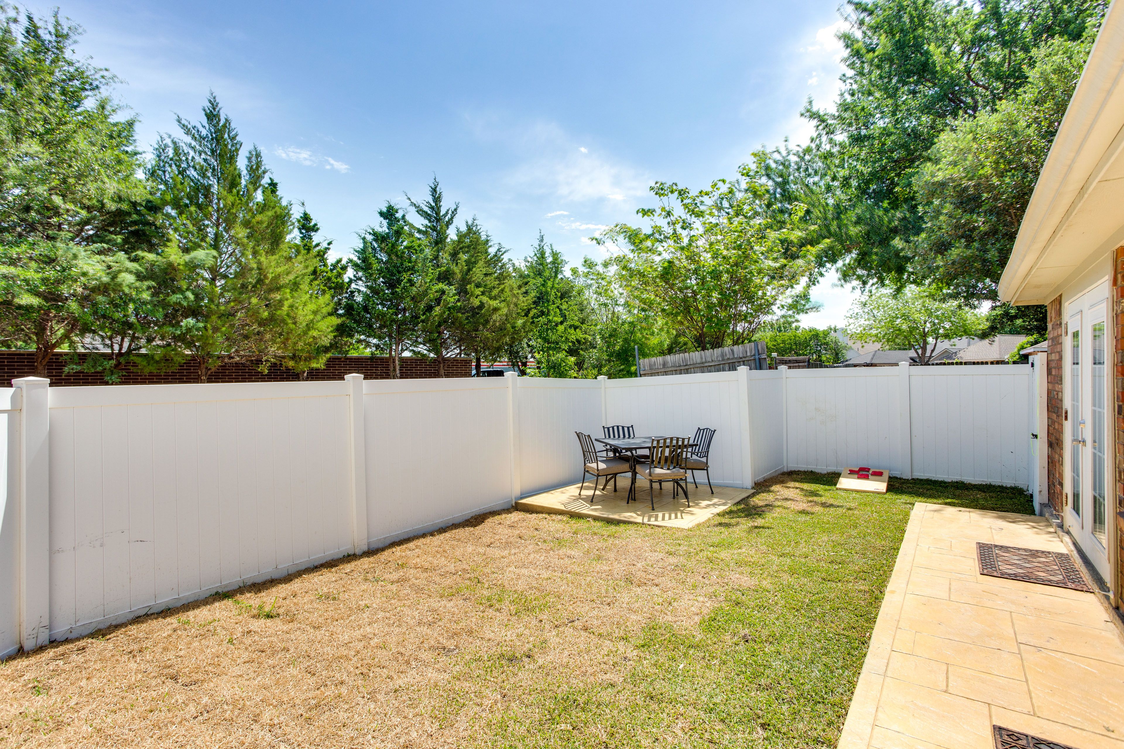 Fenced-In Backyard | Charcoal Grill