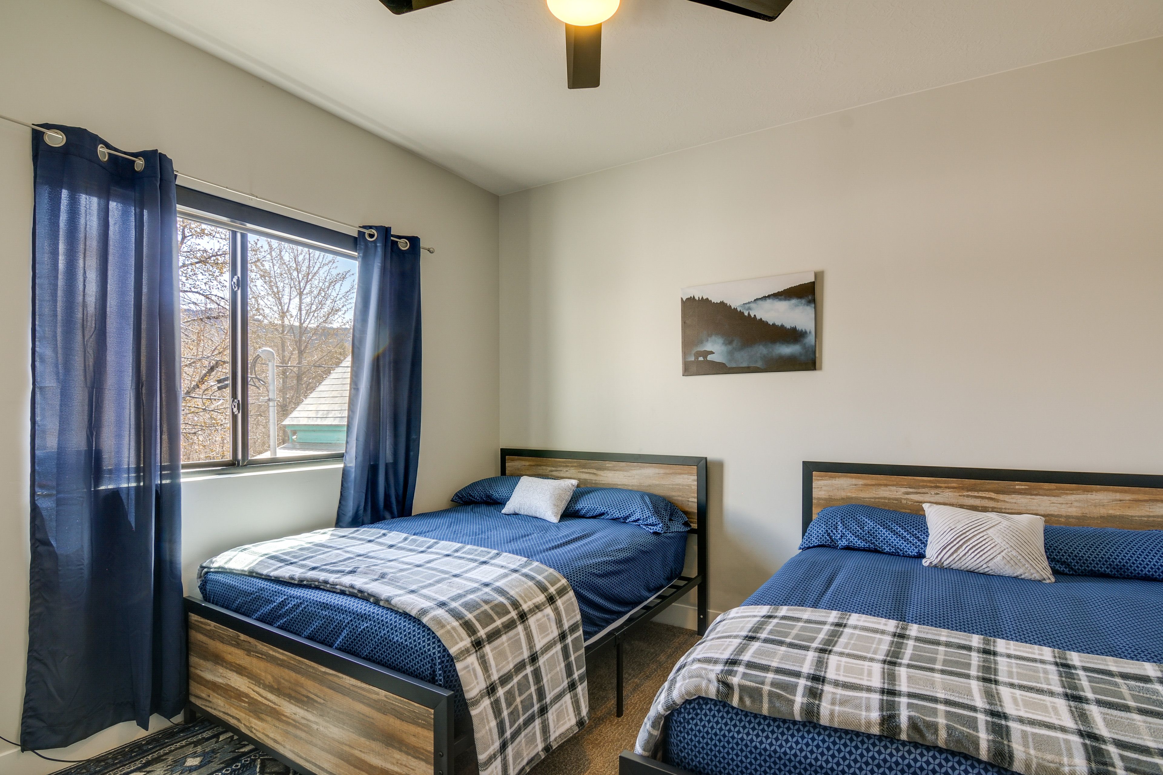 Bedroom 3 | 2 Full Beds | 2nd Floor | Ceiling Fans