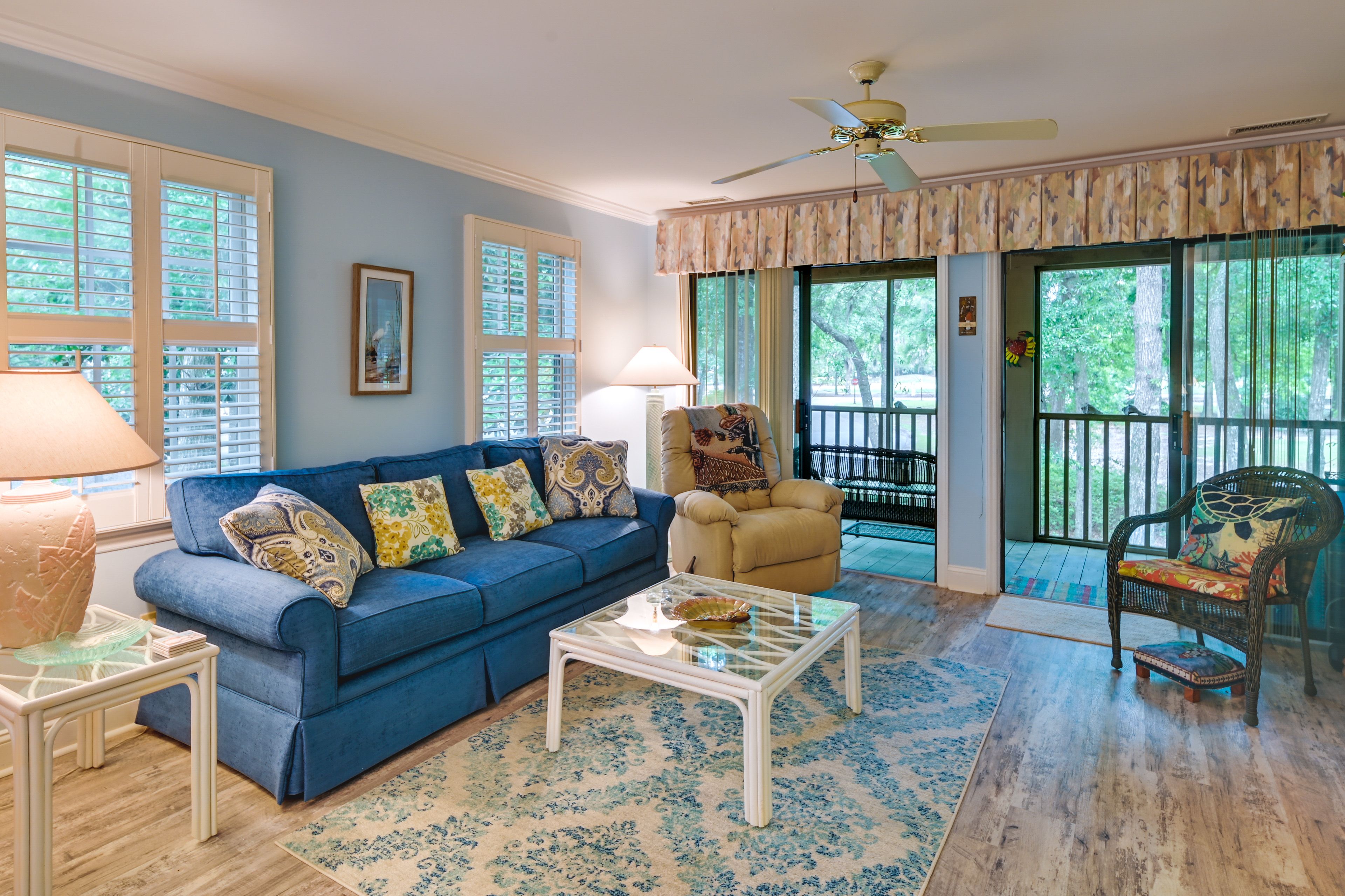 Living Room | Free WiFi | Central A/C & Heating | 2nd-Floor Unit