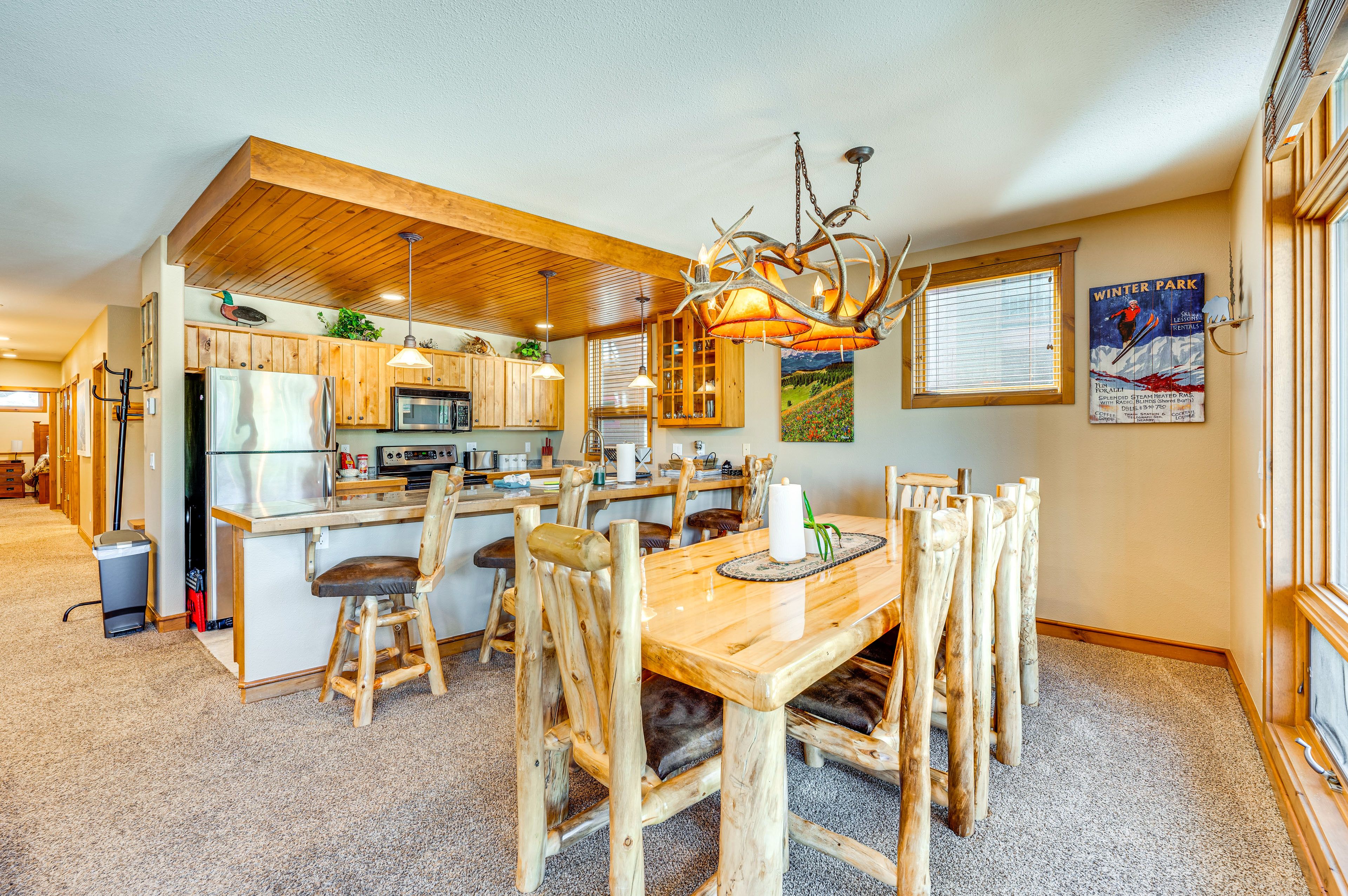 Dining Area | Single-Story Condo | Radiant Floor Heating