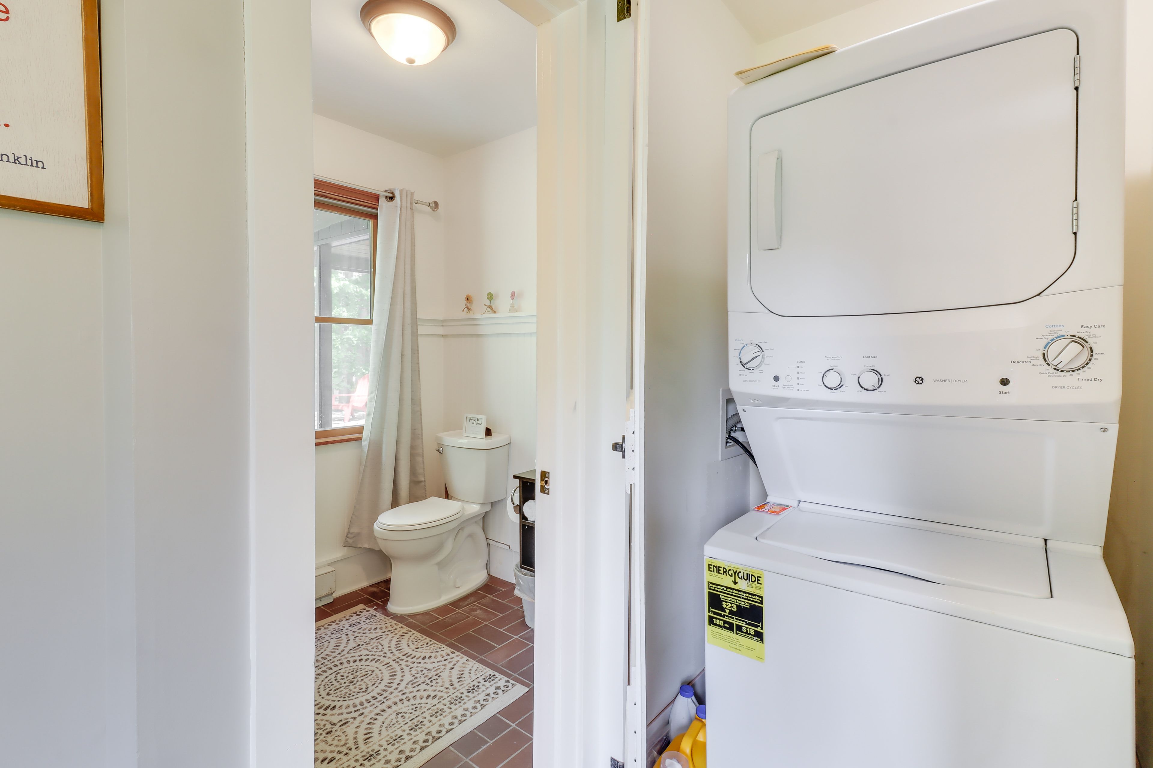 Half Bathroom | 1st Floor | Washer & Dryer
