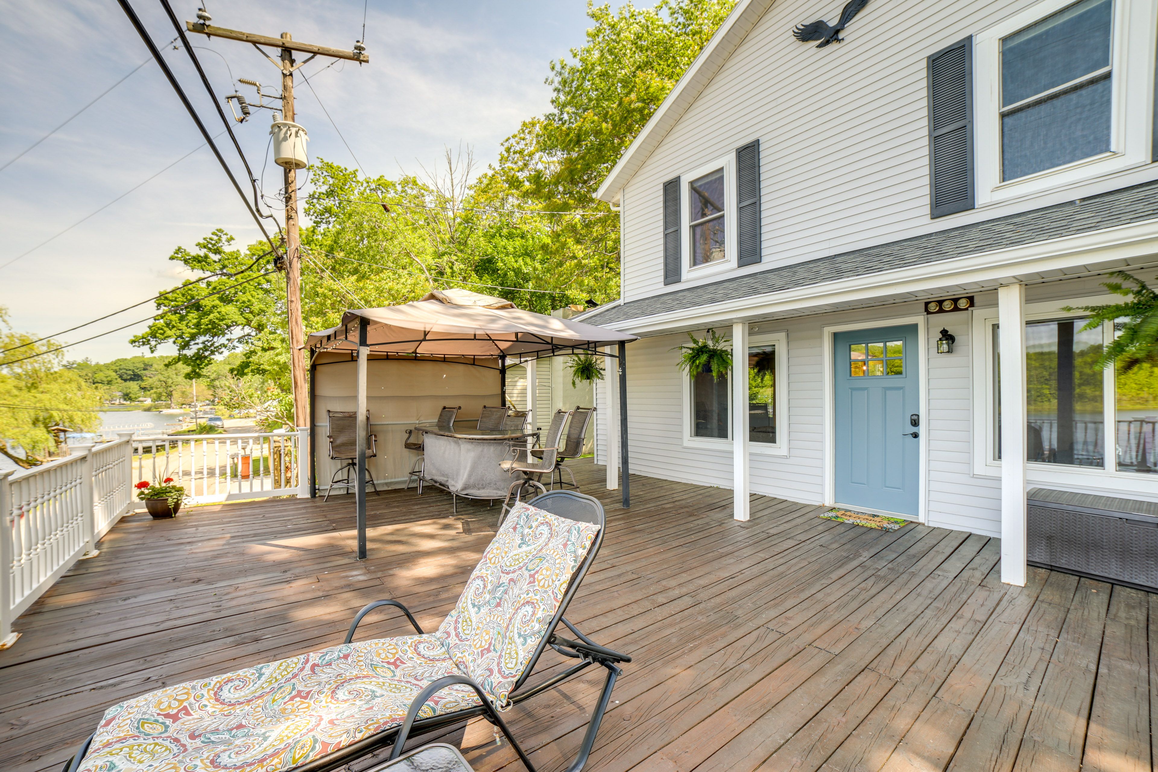 Furnished Deck | Gazebo | Outdoor Dining | Lake Views