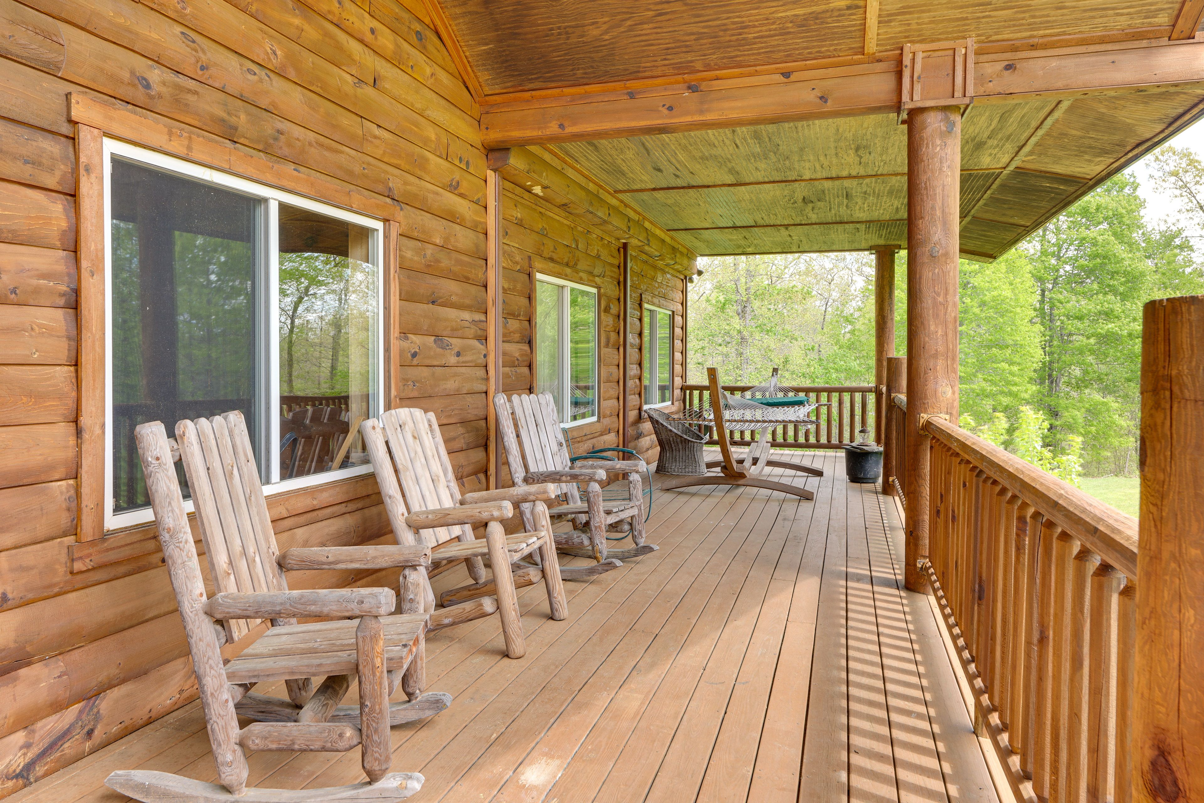 2nd-Floor Deck | Rocking Chairs | Hammock