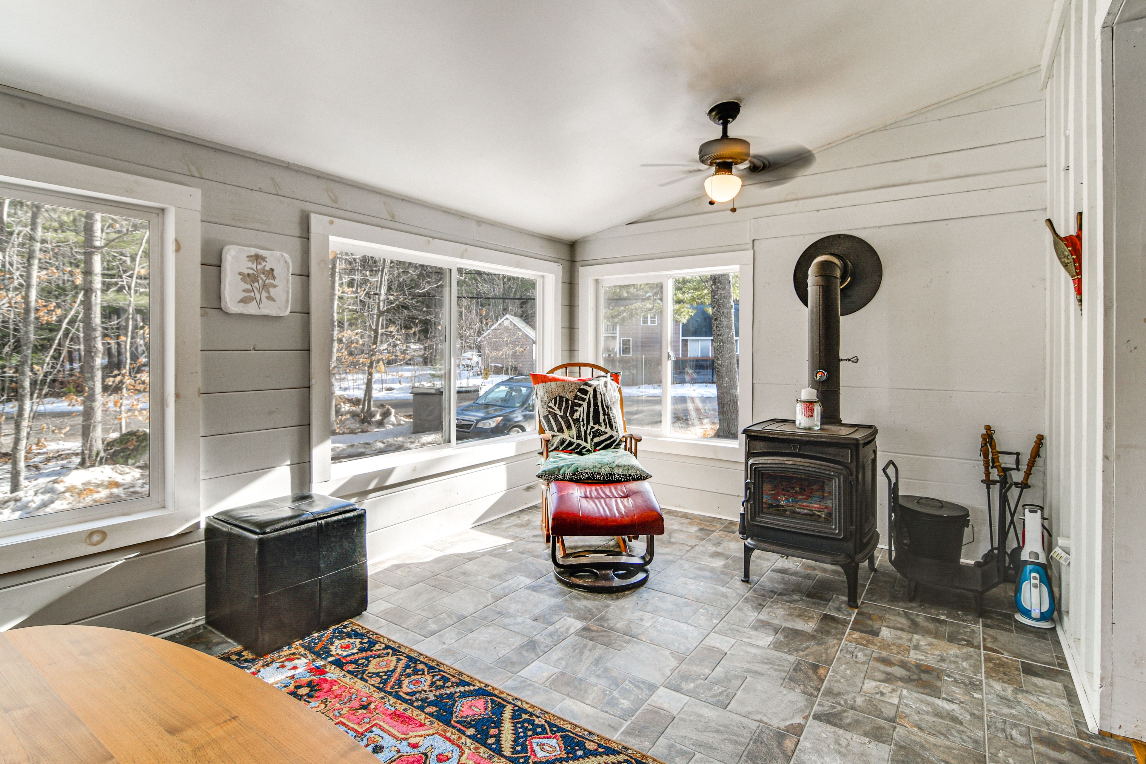 Sunroom | Wood-Burning Stove