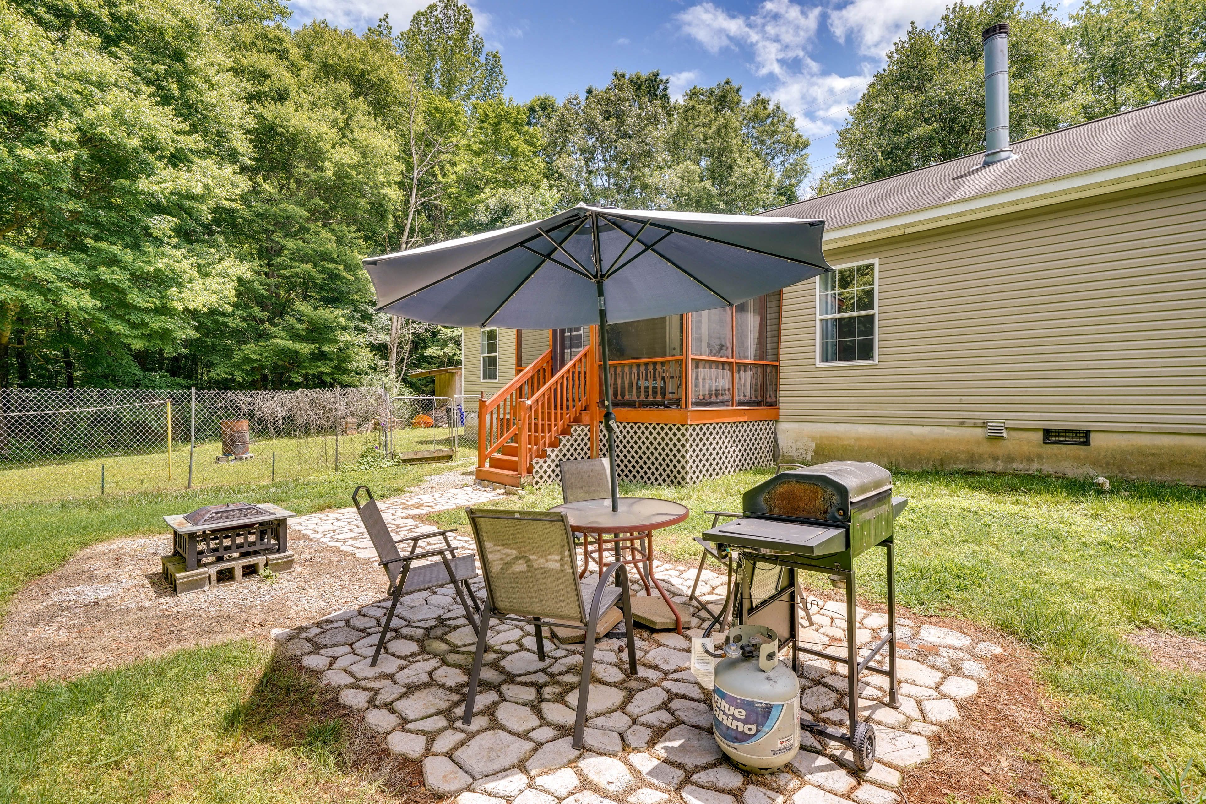 Patio | Pet Friendly w/ Fee | ~15 Mi to Chapel Hill
