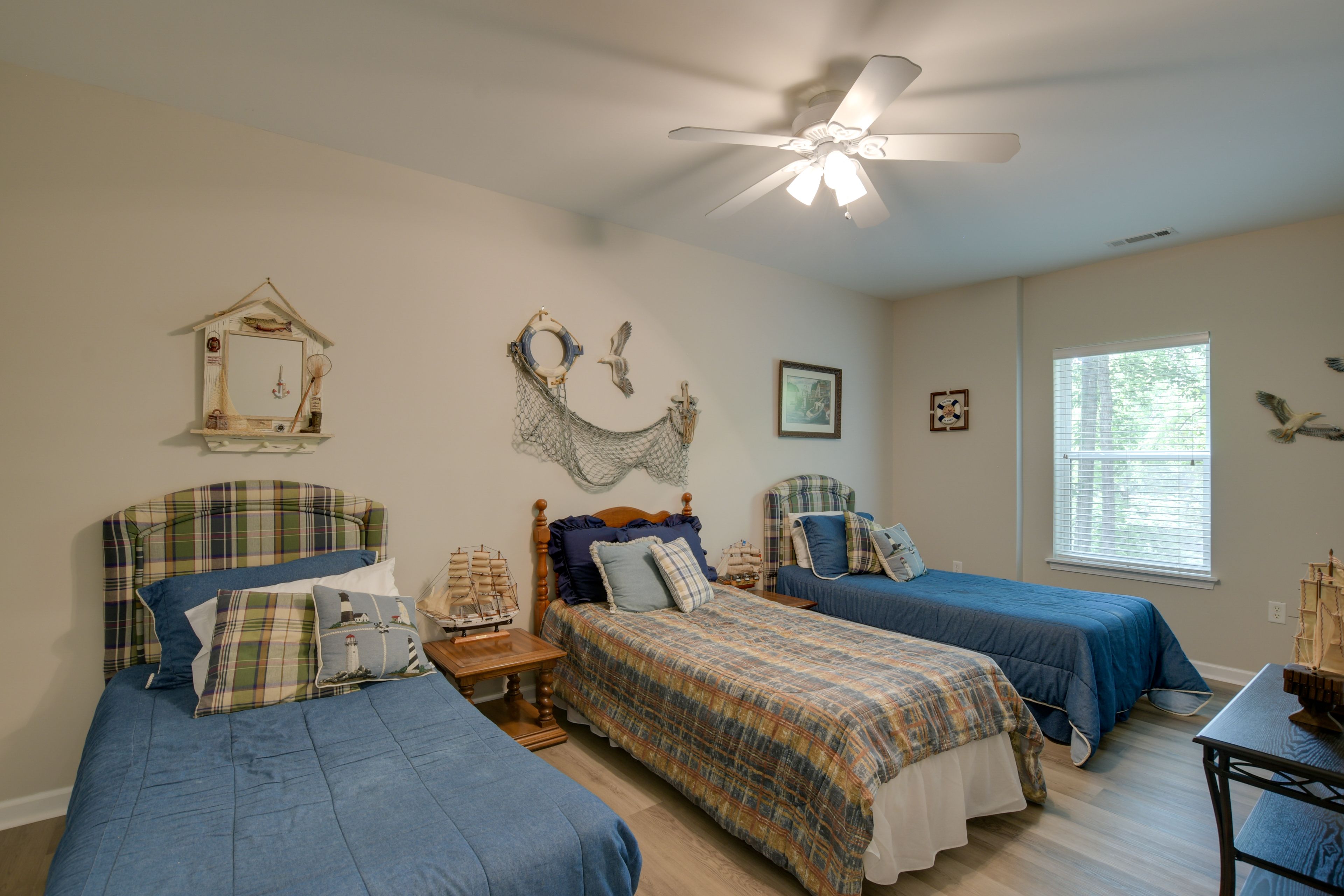 Bedroom 4 | Lower Level | 3 Twin Beds