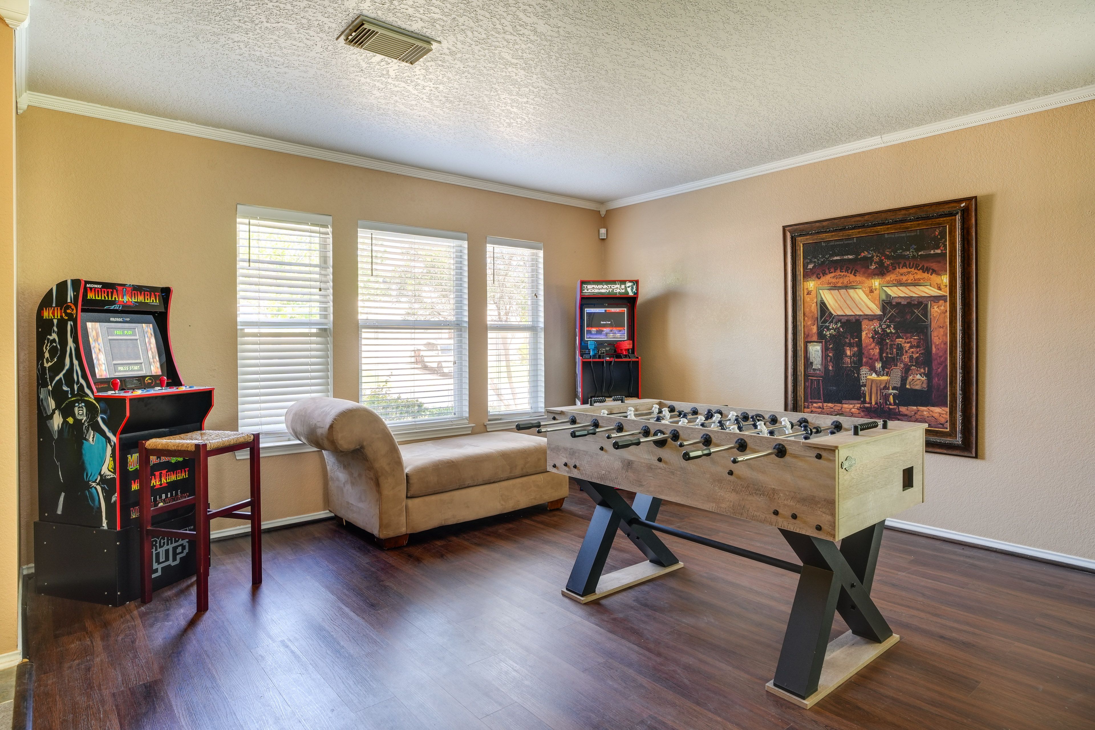 Game Room | Foosball Table | Video Game Consoles | Futon