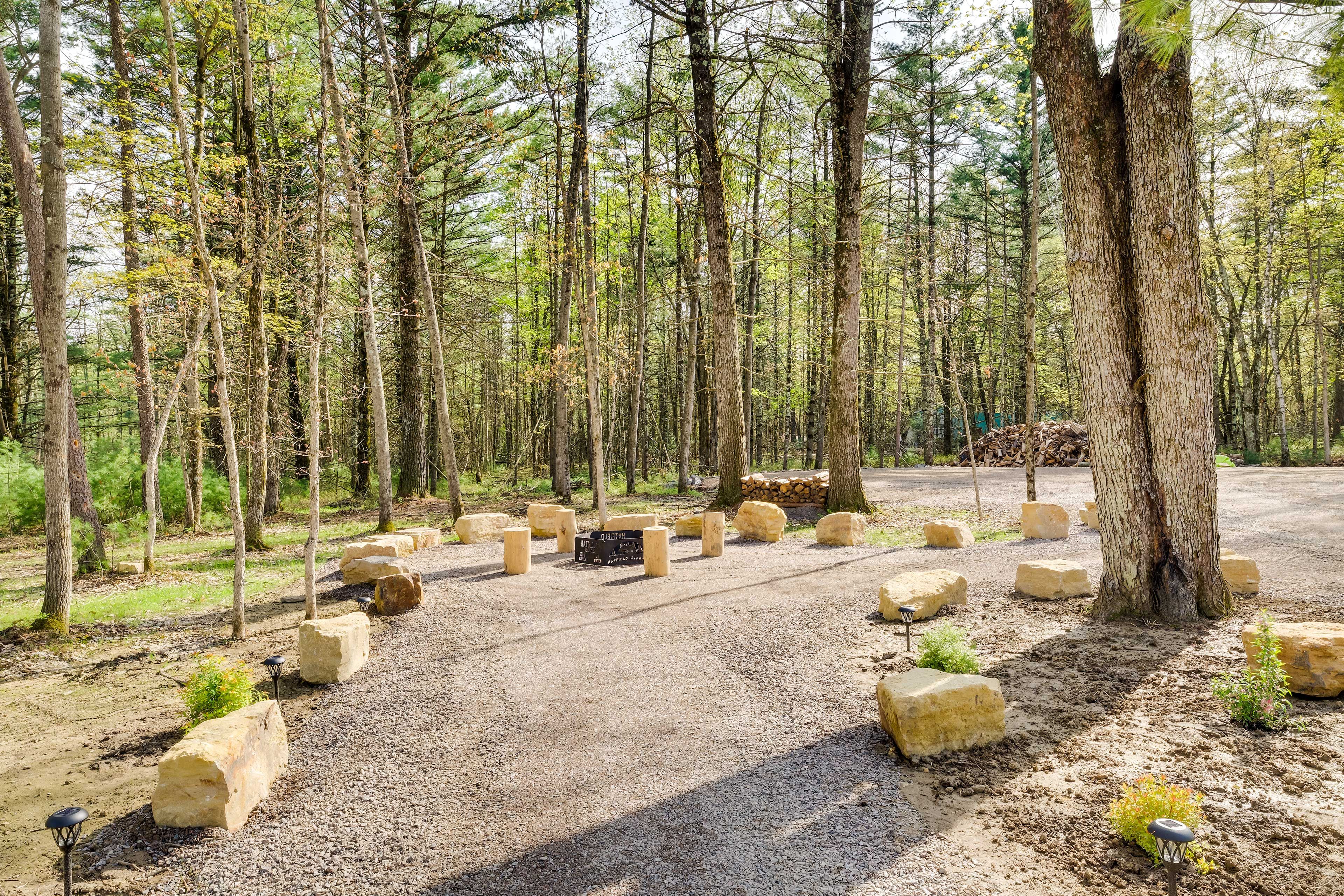 Cabin Exterior | Shared Wood-Burning Fire Pit