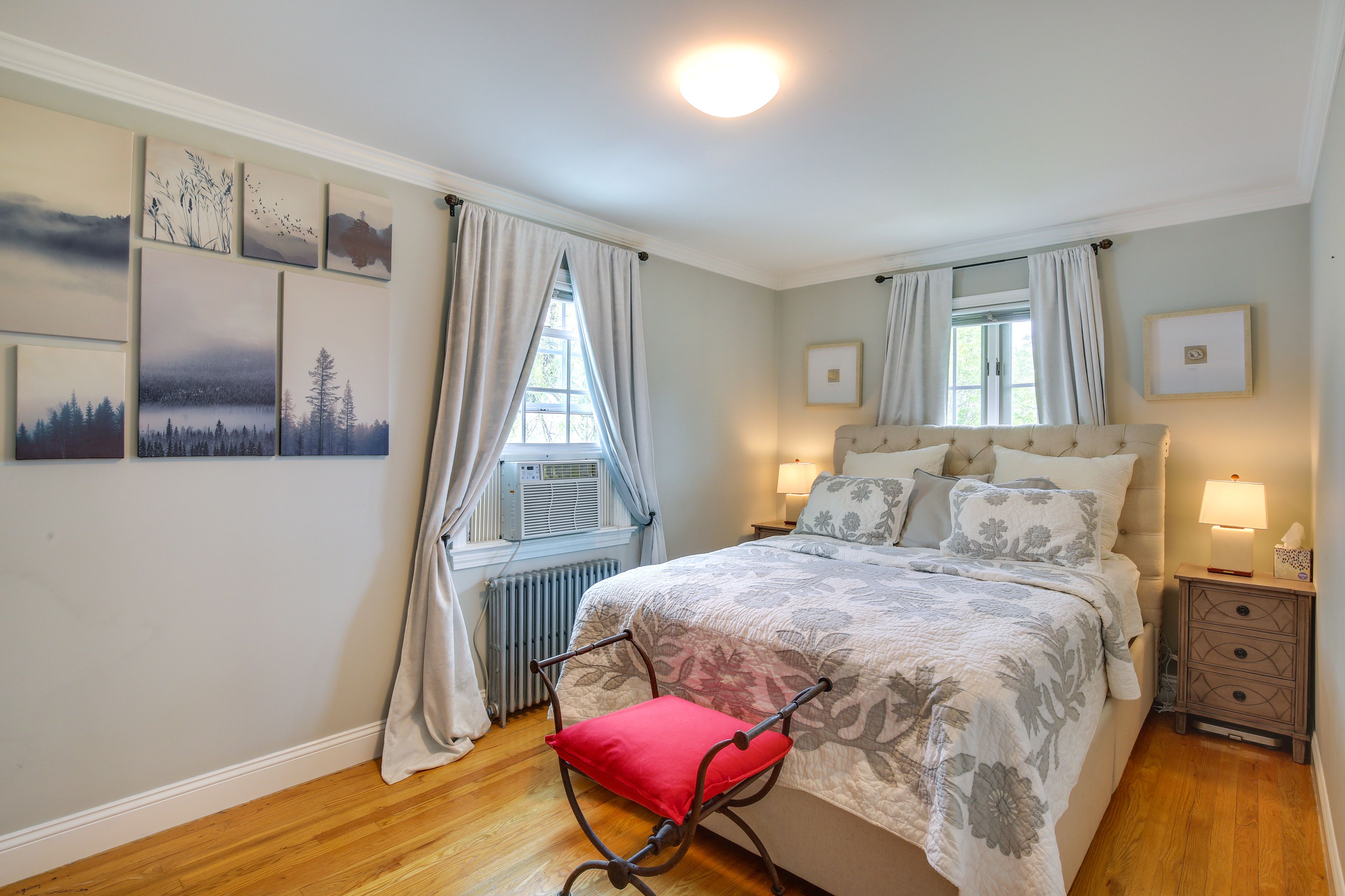 Bedroom 1 | Queen Bed | Window A/C Unit