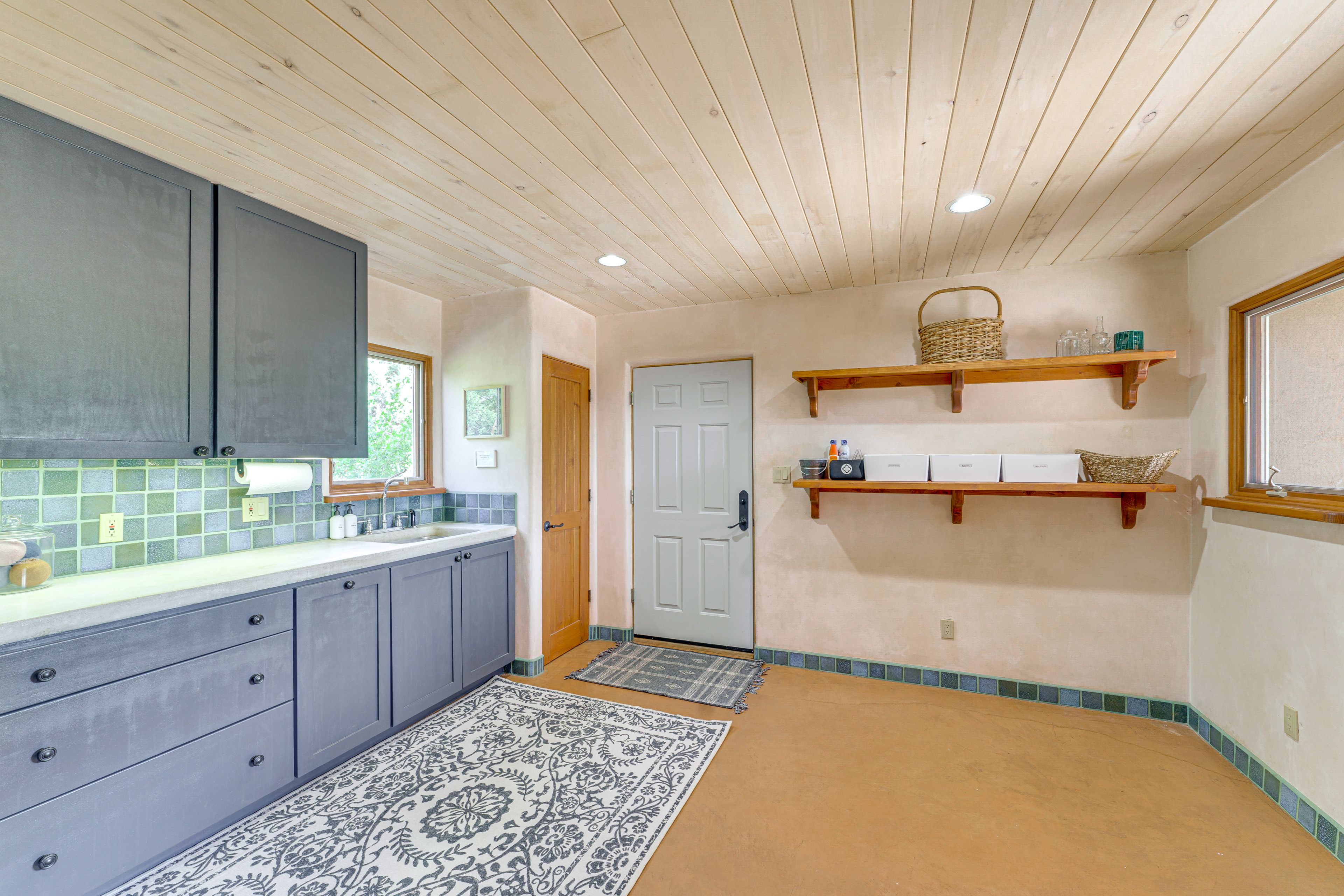 Laundry Area | 1st Floor | Washer/Dryer | Hangers | Iron/Board