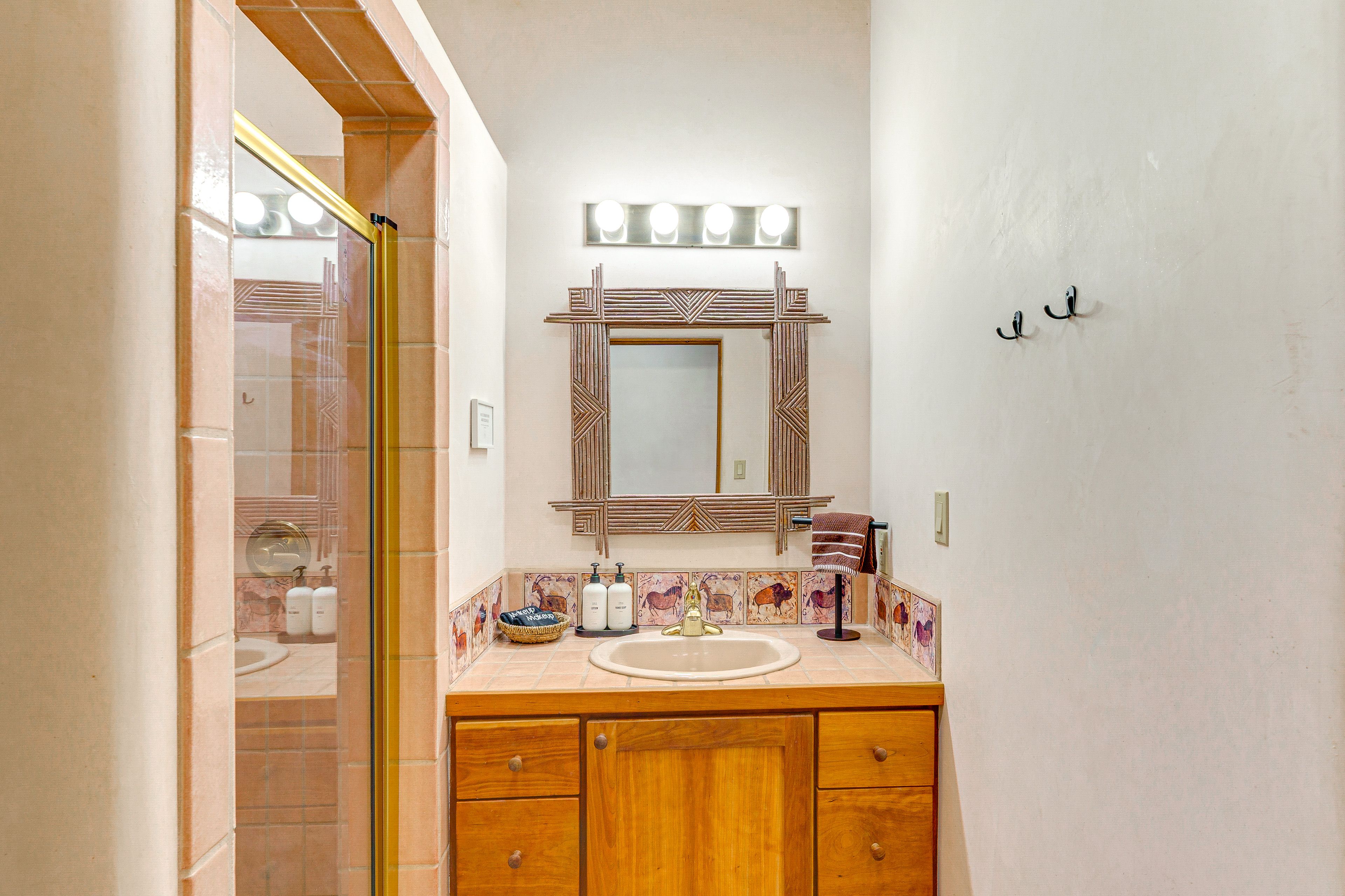 Full Bathroom | 1st Floor | Walk-In Shower | Hair Dryer