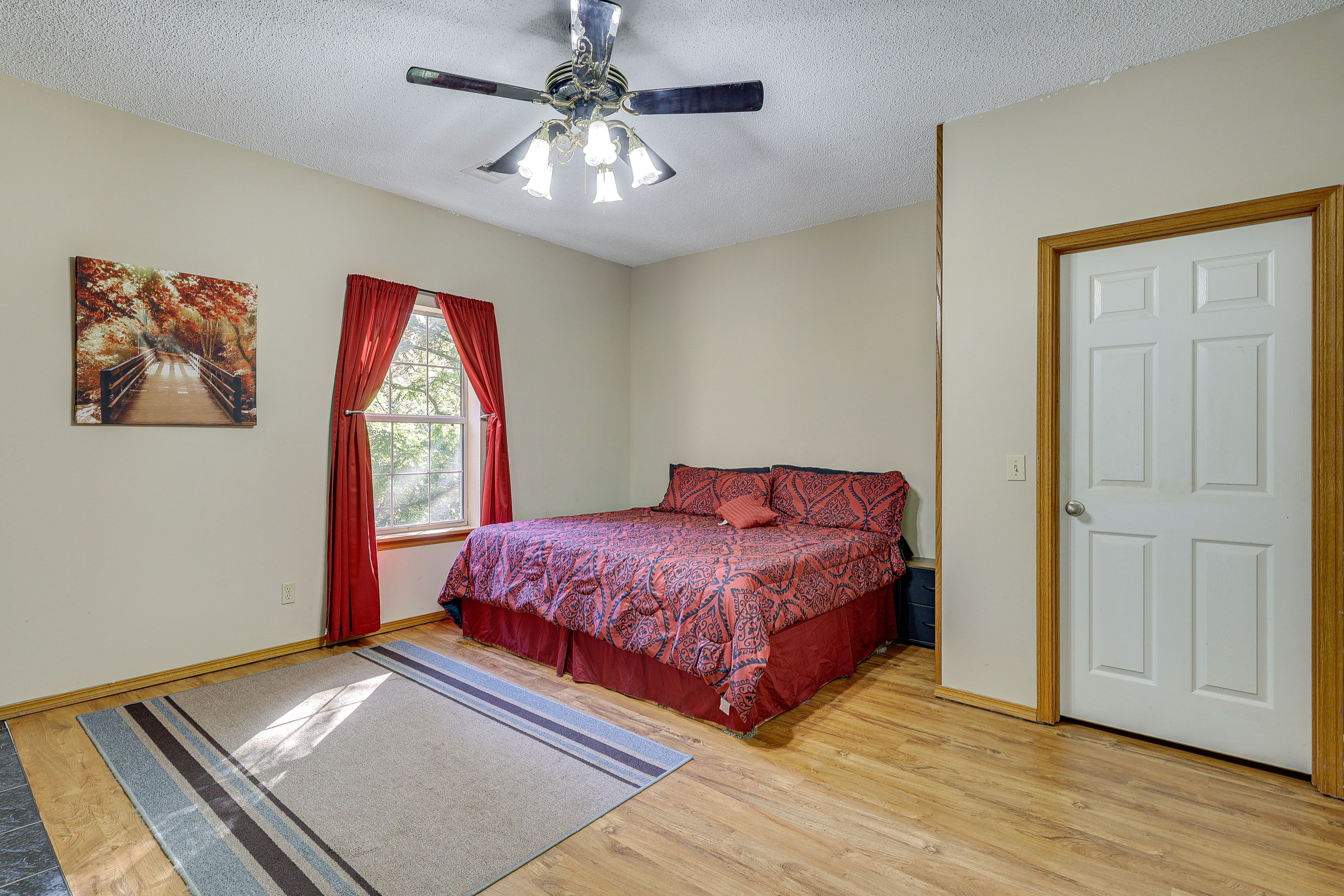 Bedroom 1 | King Bed | Fireplace | Patio Access