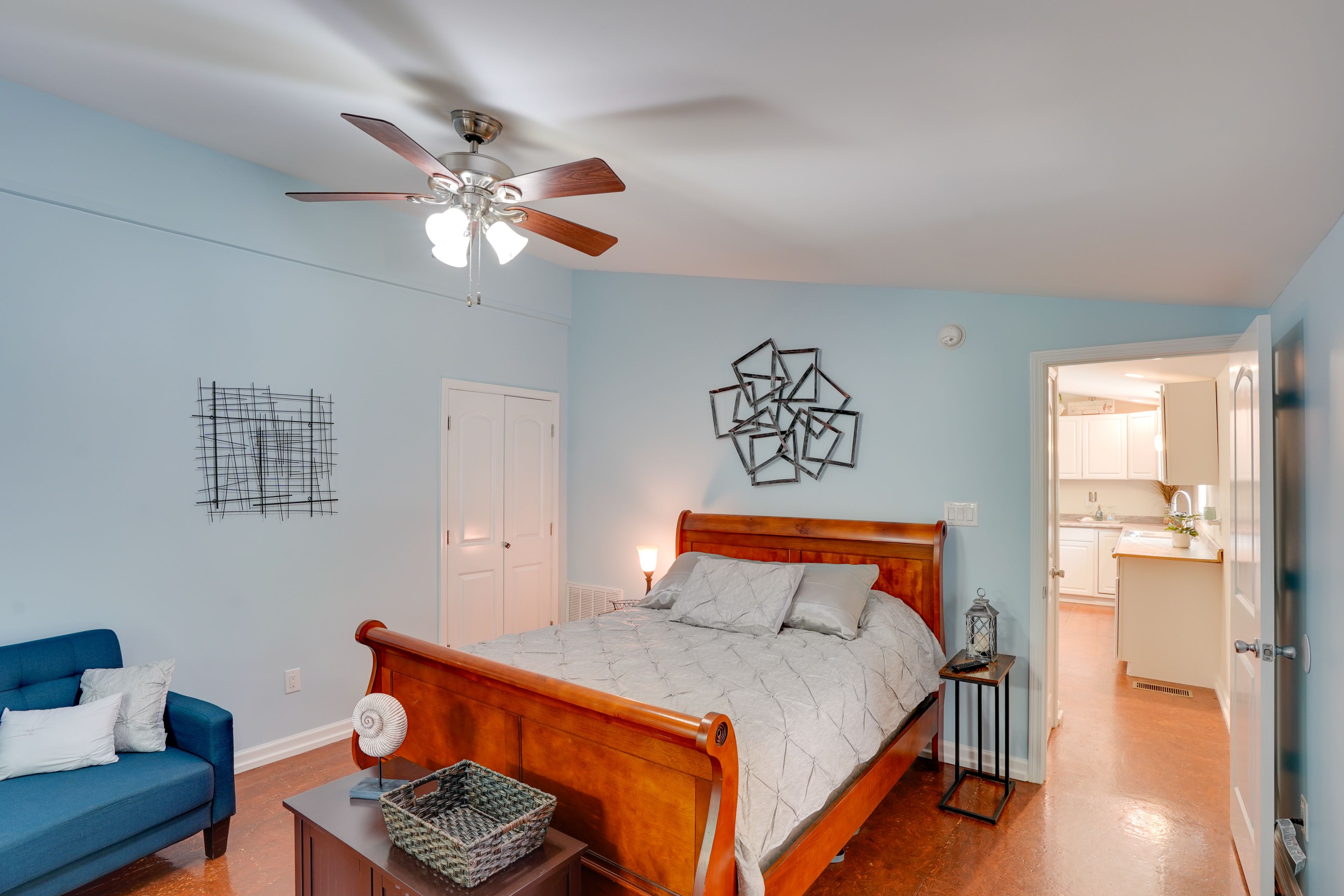 Bedroom 1 | Queen Bed | Full Futon | Smart TV | Linens Provided
