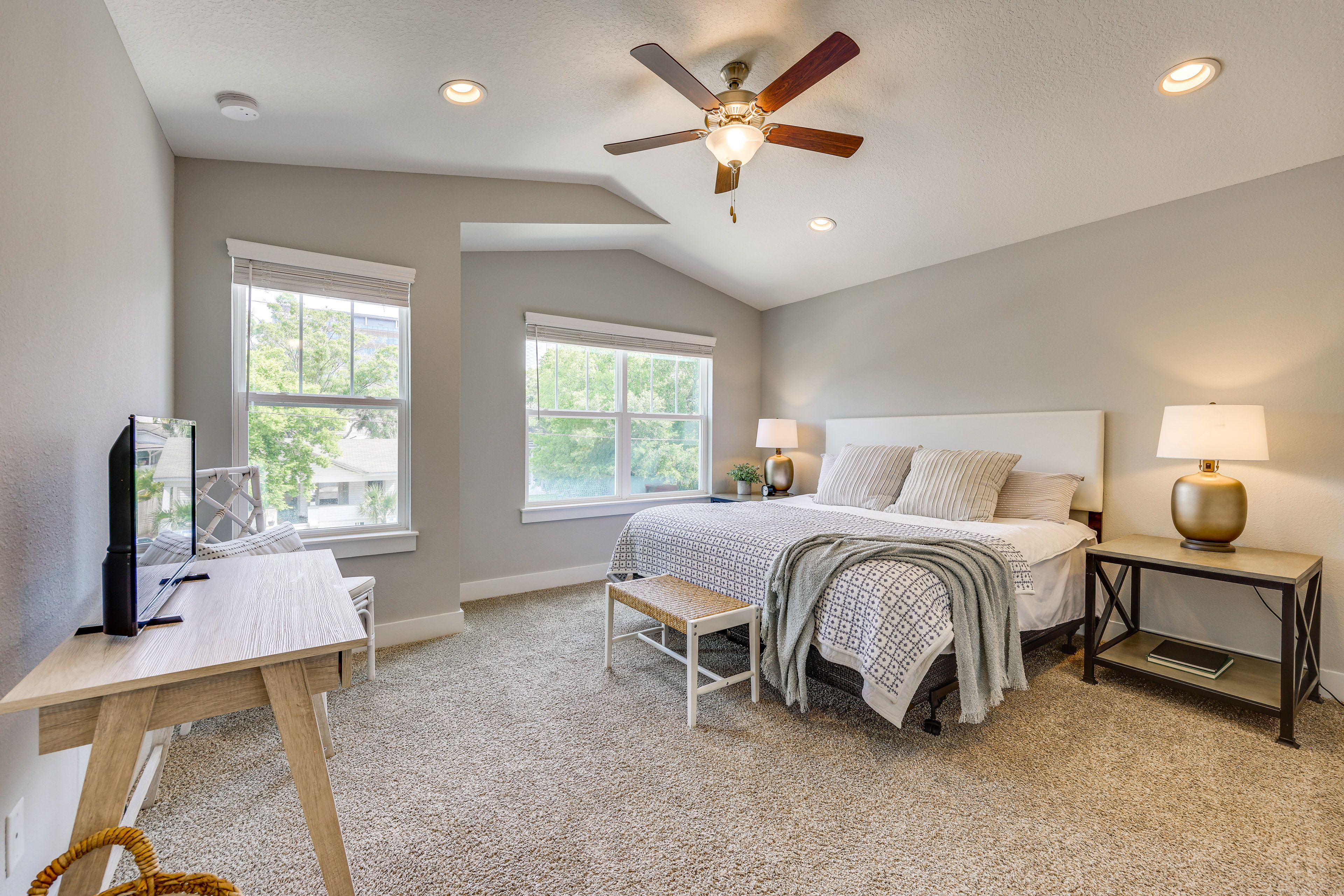 Bedroom 1 | 2nd Floor | King Bed | Smart TV | Linens Provided