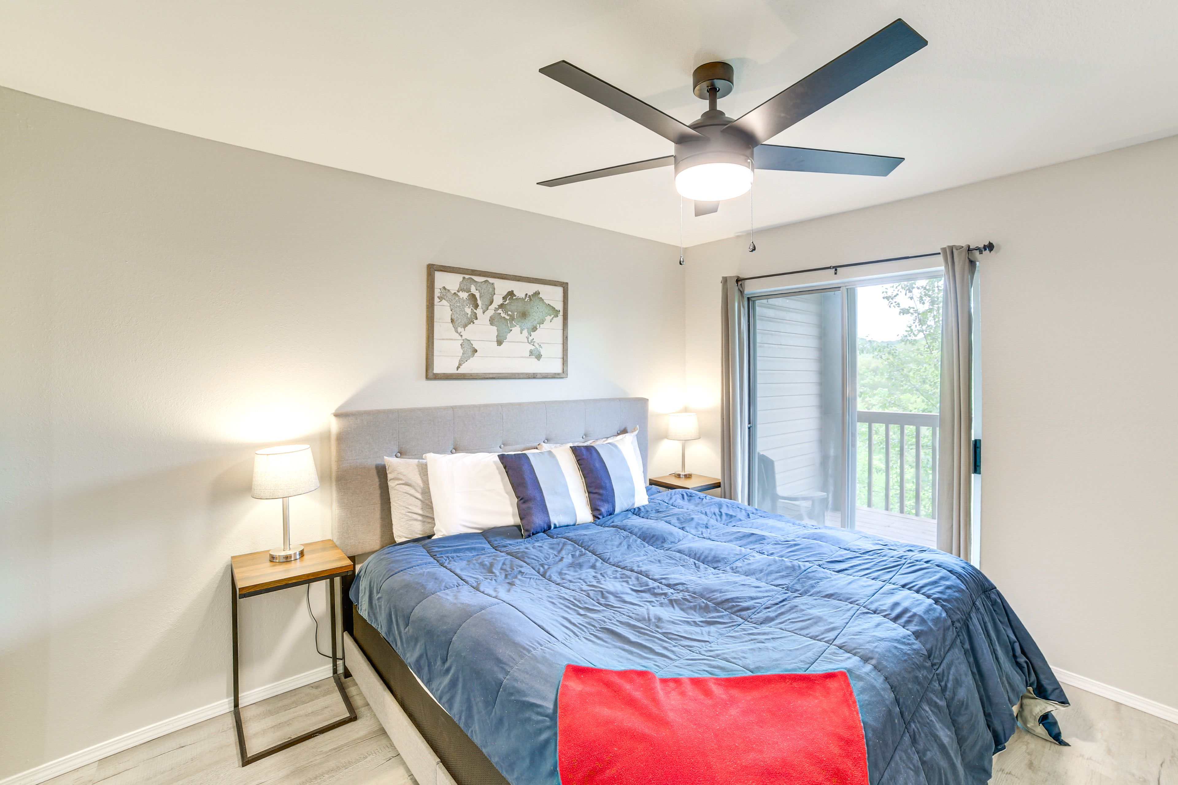 Bedroom 1 | King Bed | Linens Provided | Balcony Access | En-Suite Bathroom