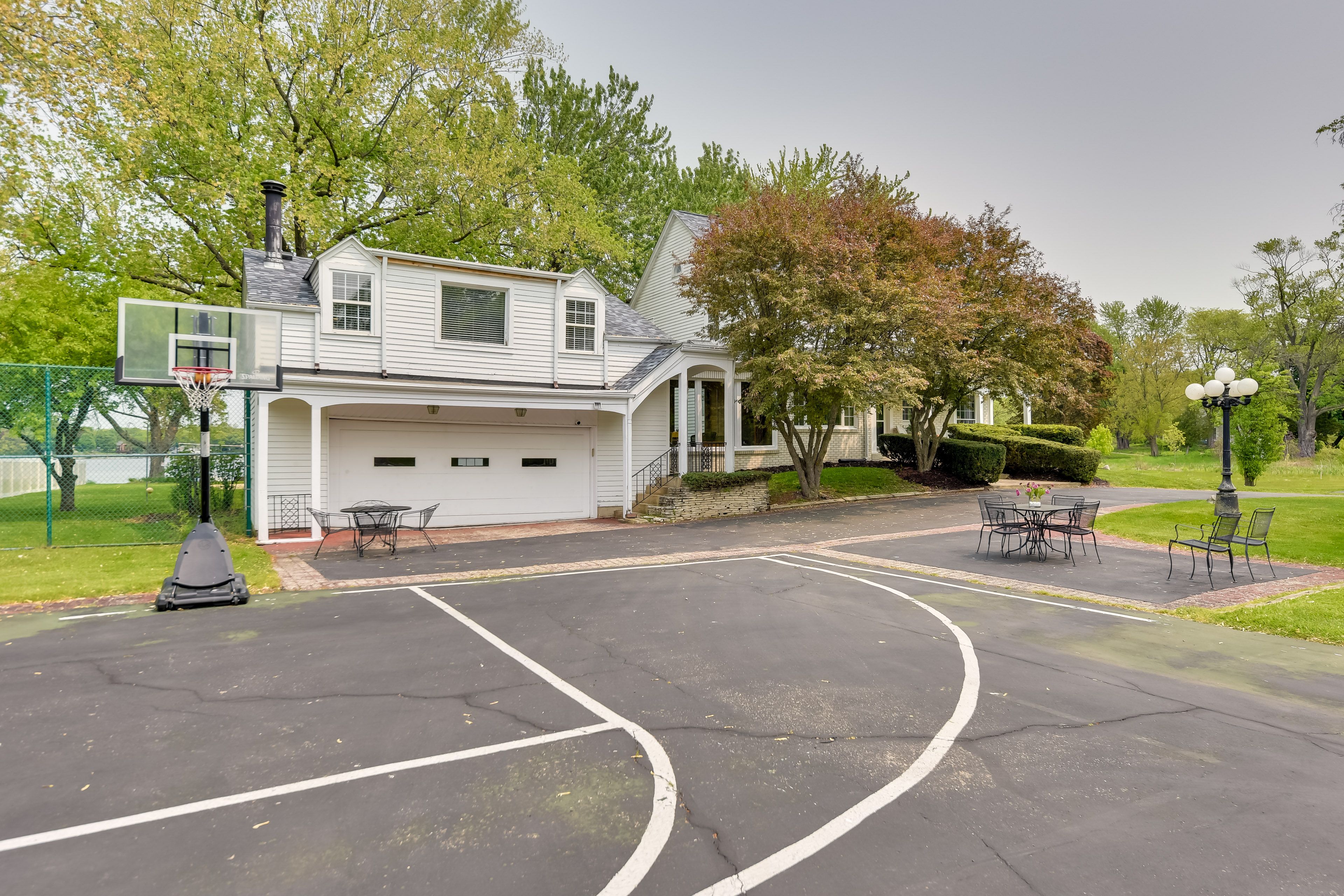 Main House Exterior | Basketball Court
