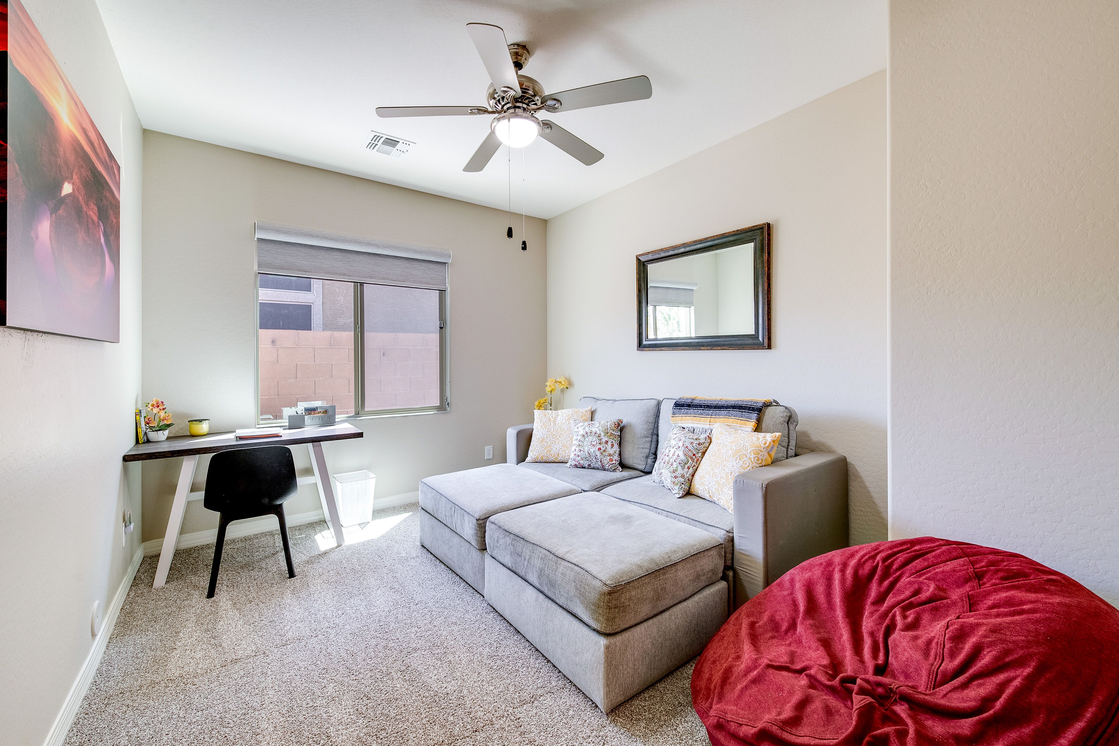 Office | Full Sleeper Sofa | Convertible Bean Bag Mattress