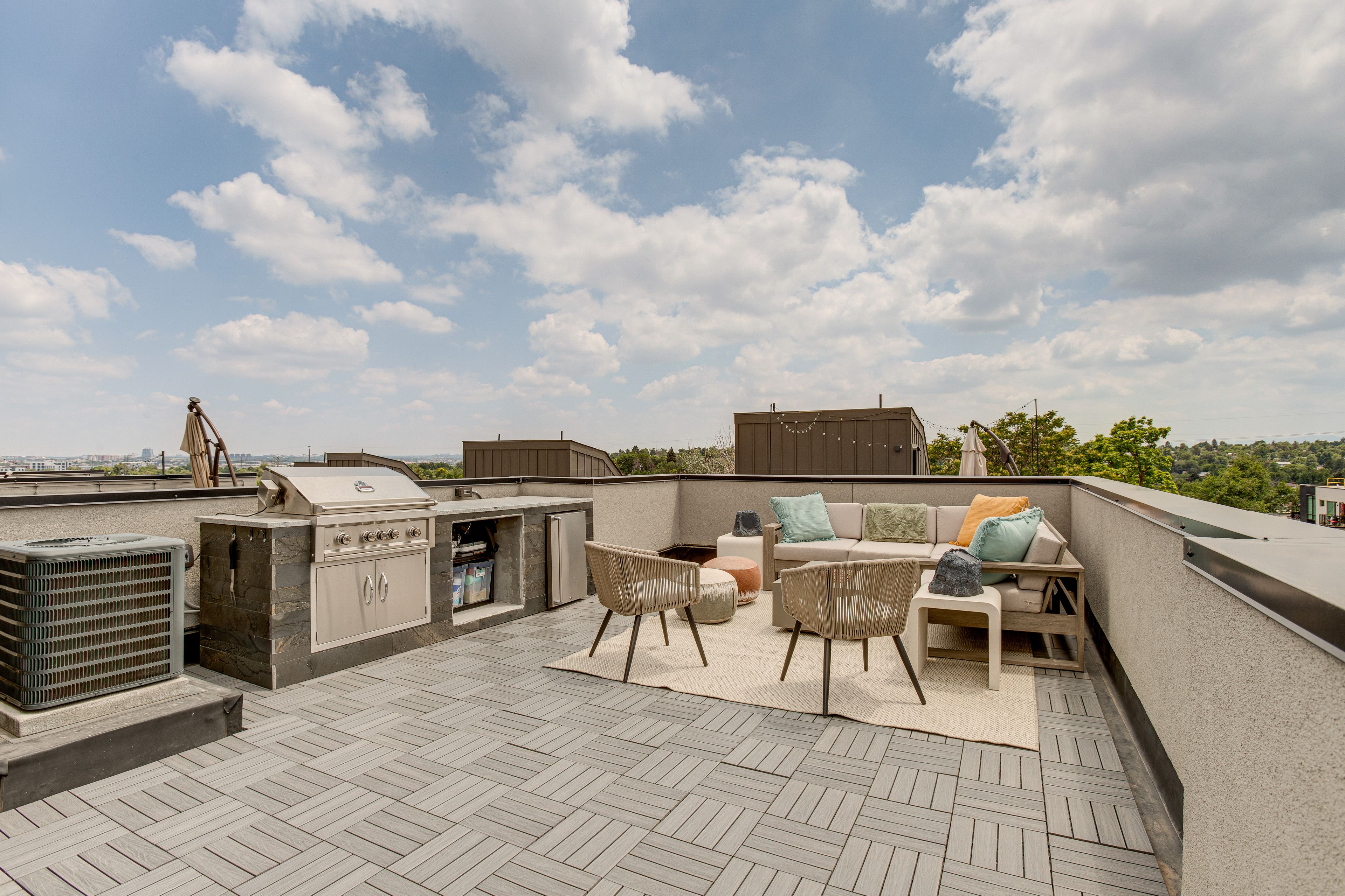 Private Rooftop Patio | Gas Grill | Outdoor Seating
