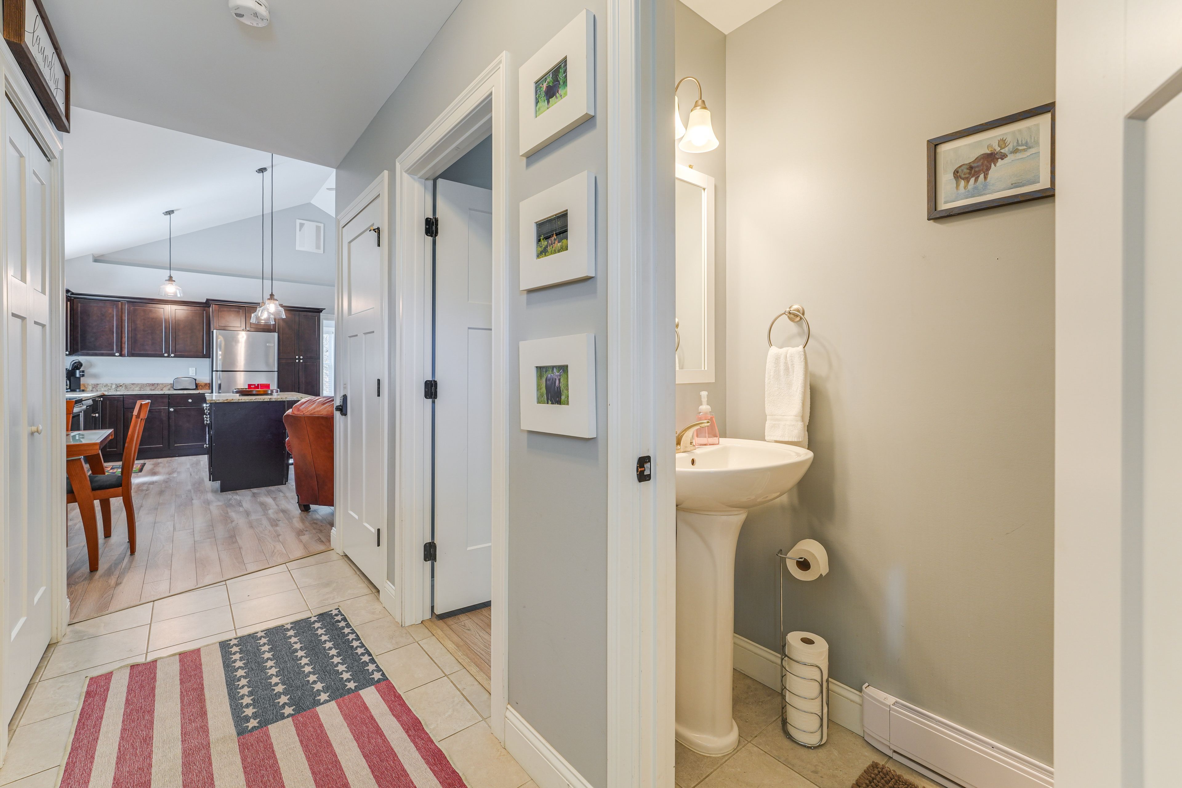 Half Bathroom | Complimentary Toiletries | Towels Provided | Hair Dryer