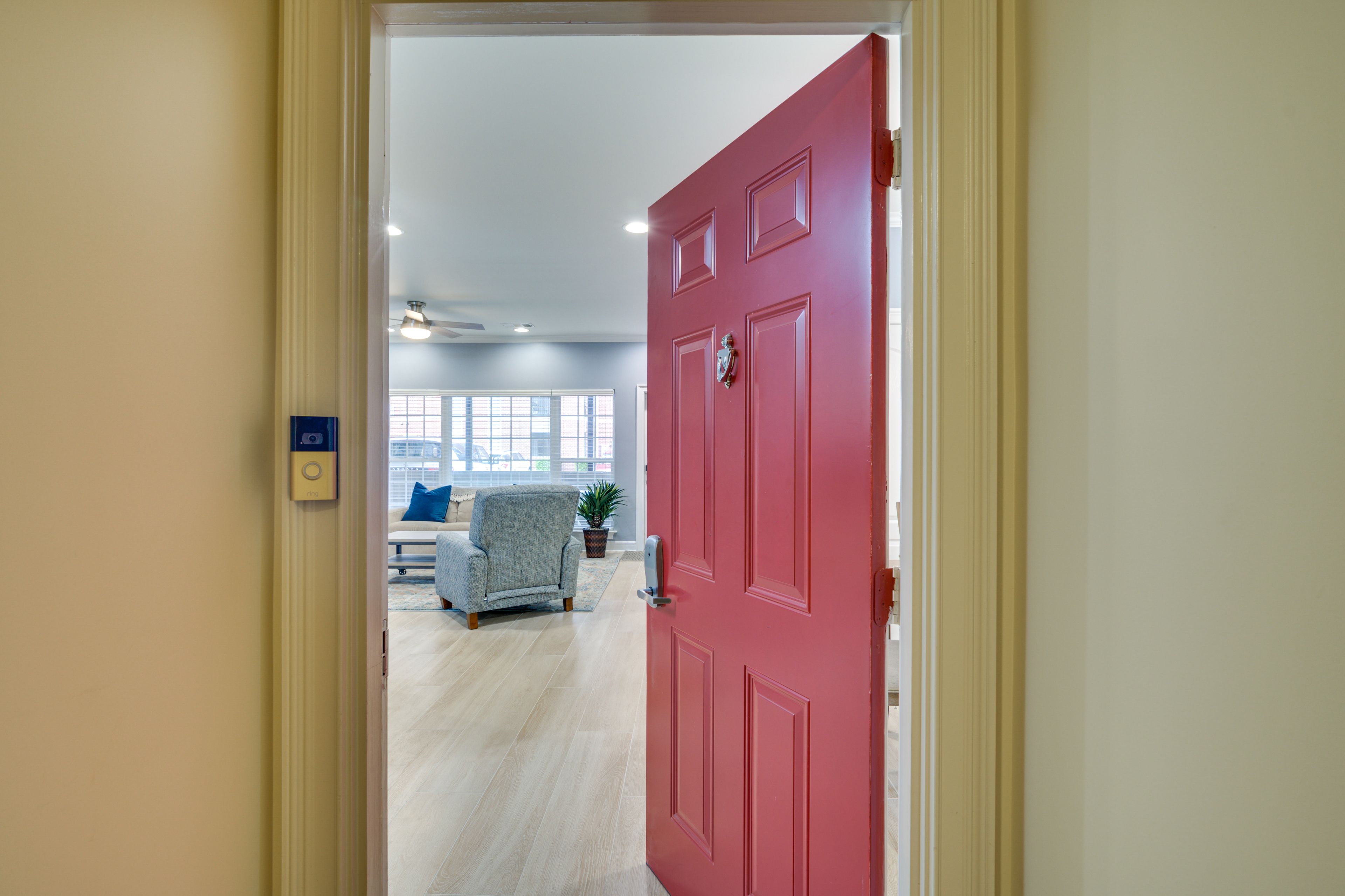 Entryway | Keyless Entry | 1st-Floor Unit