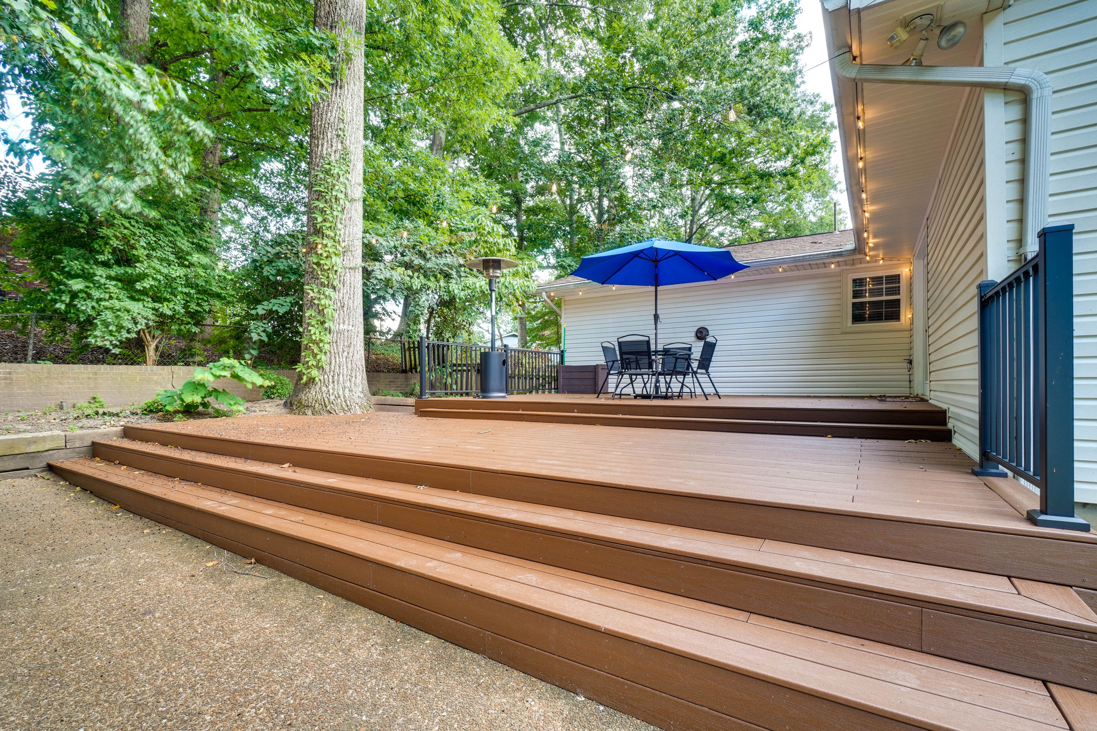 Knoxville Vacation Rental | 3BR | 2BA | 1,708 Sq Ft | 1 Step to Enter