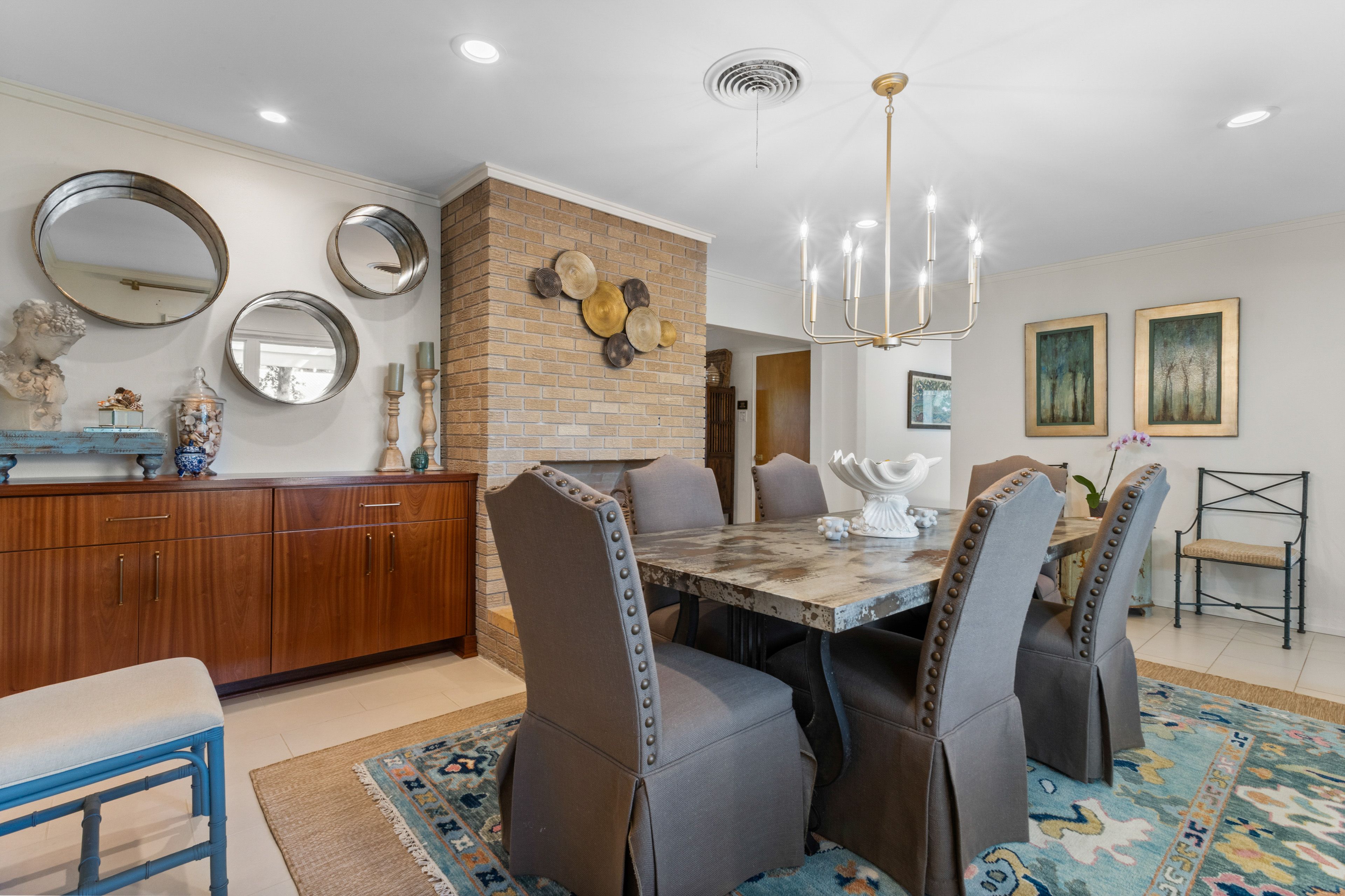 Dining Room | Single-Story Home | Central A/C & Heating