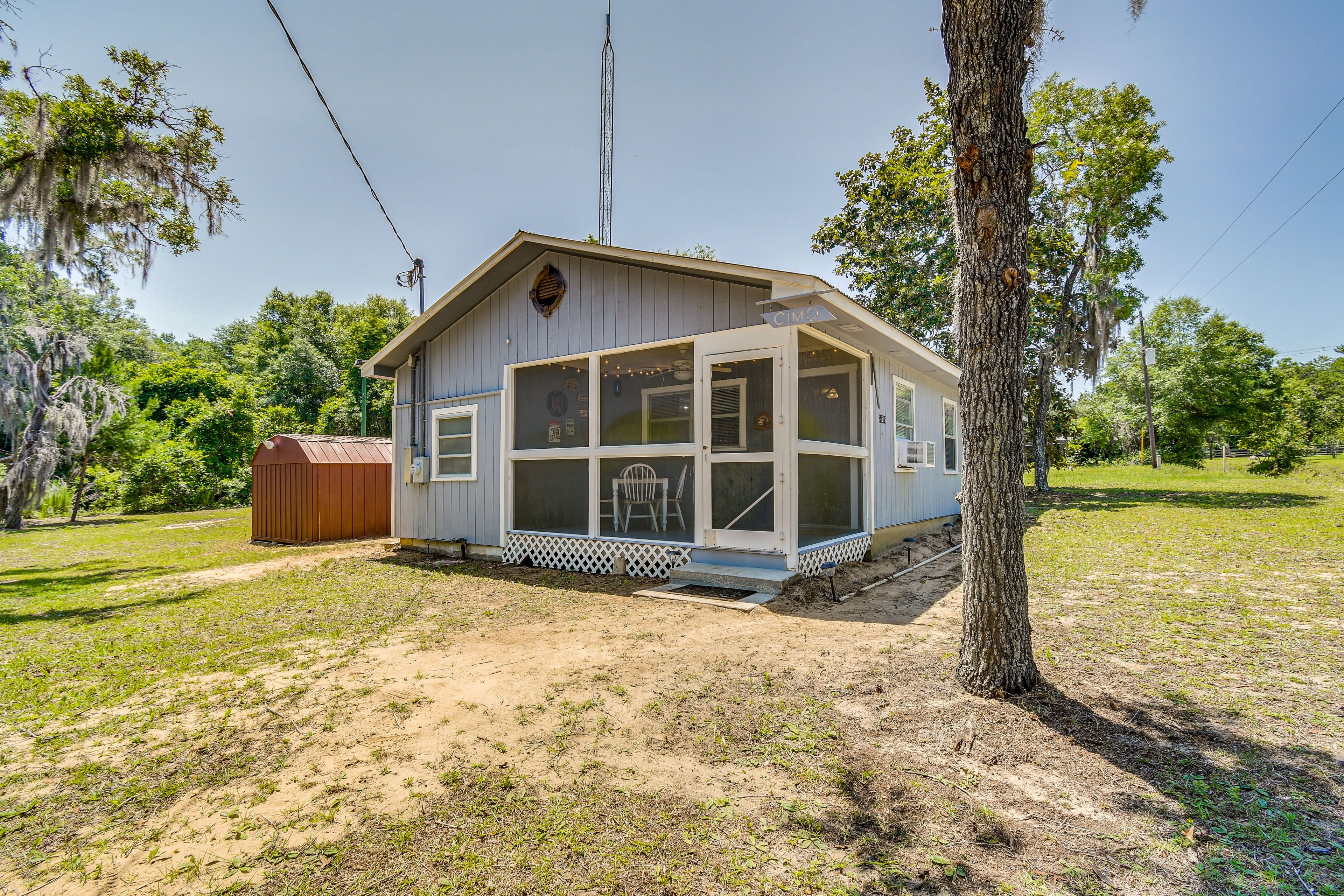 Cabin Exterior | Private Yard | Septic System