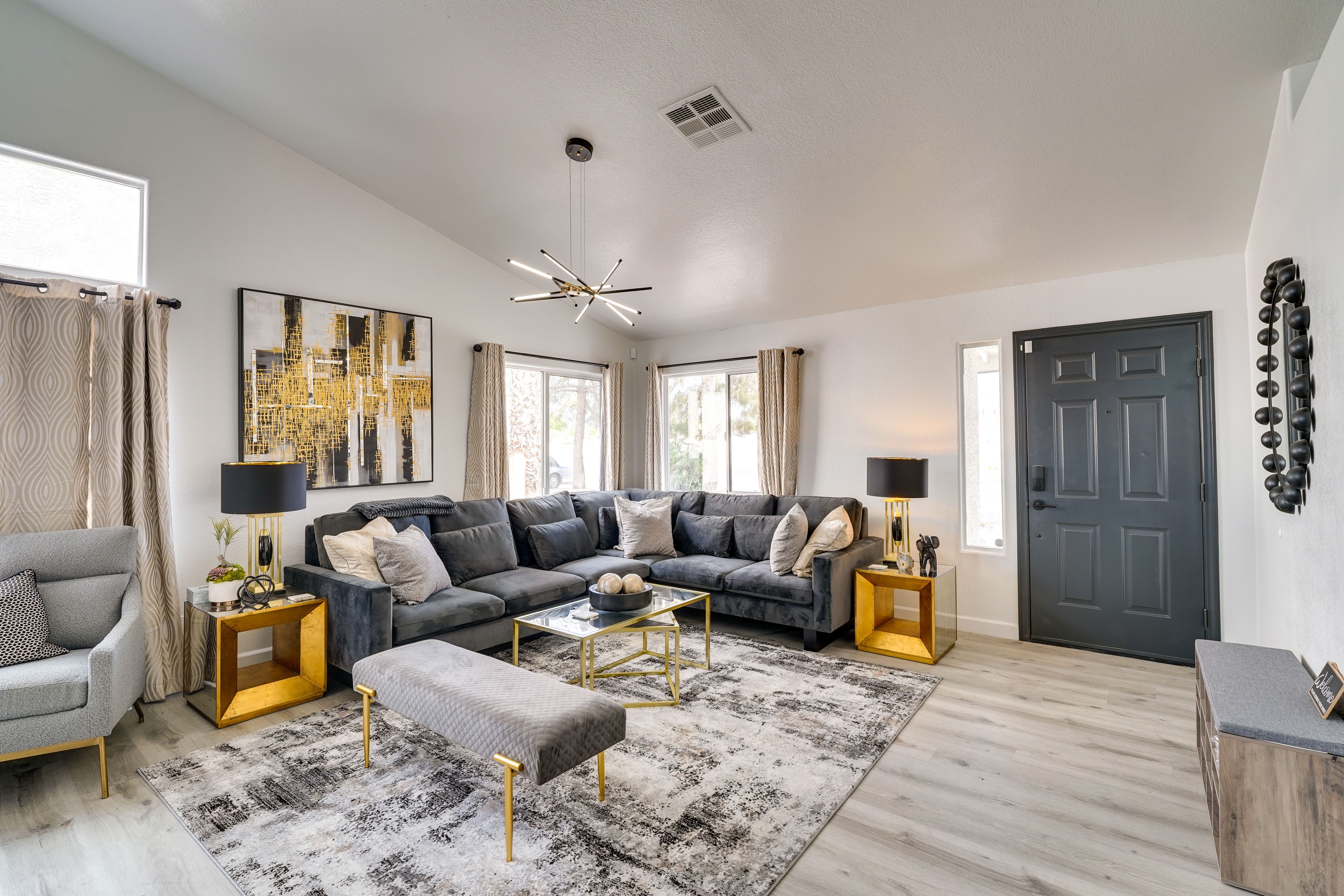 Living Room | Smart TV | 2-Sided Fireplace