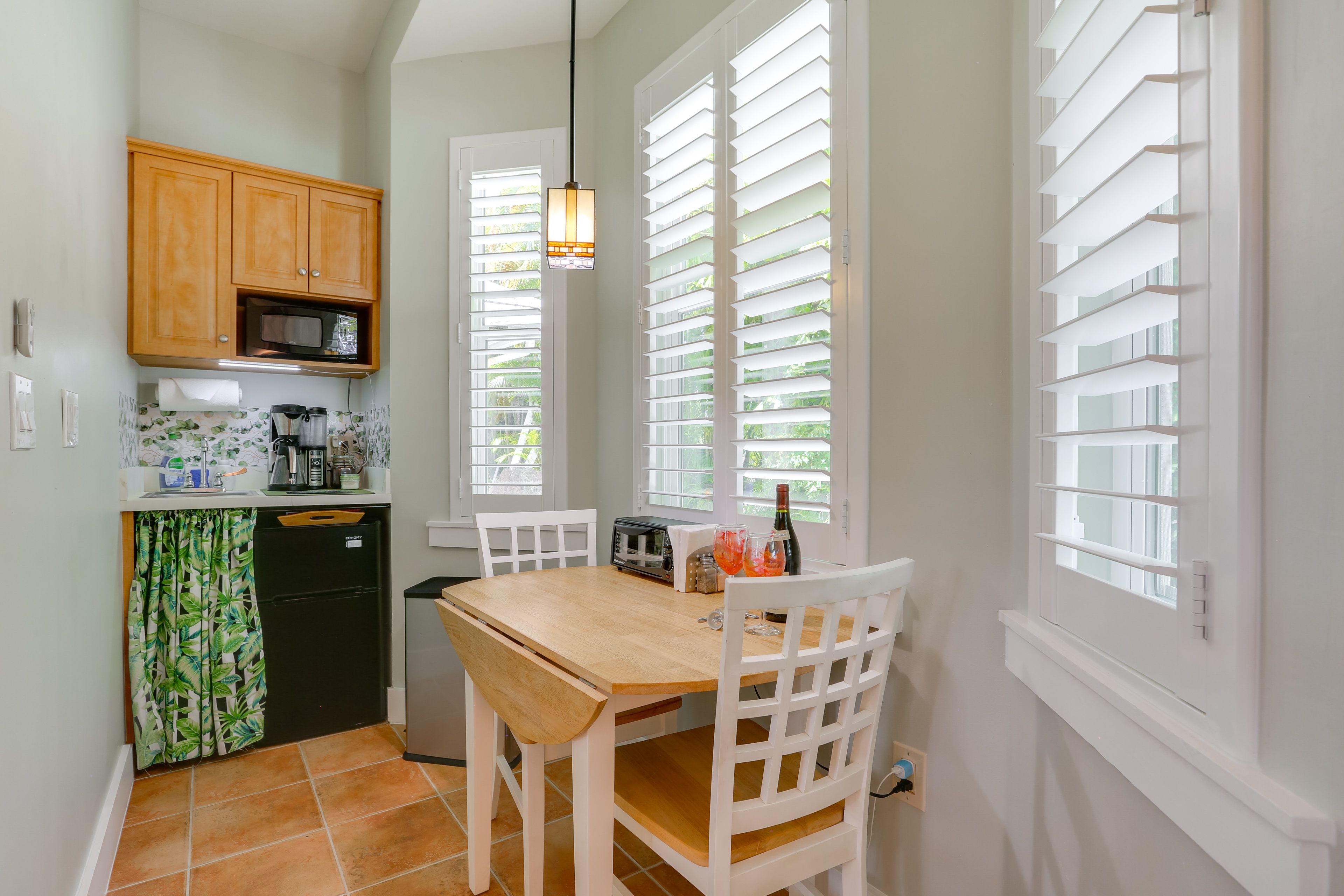 Kitchenette | Mini Fridge | Toaster Oven | Microwave | Drip Coffee Maker
