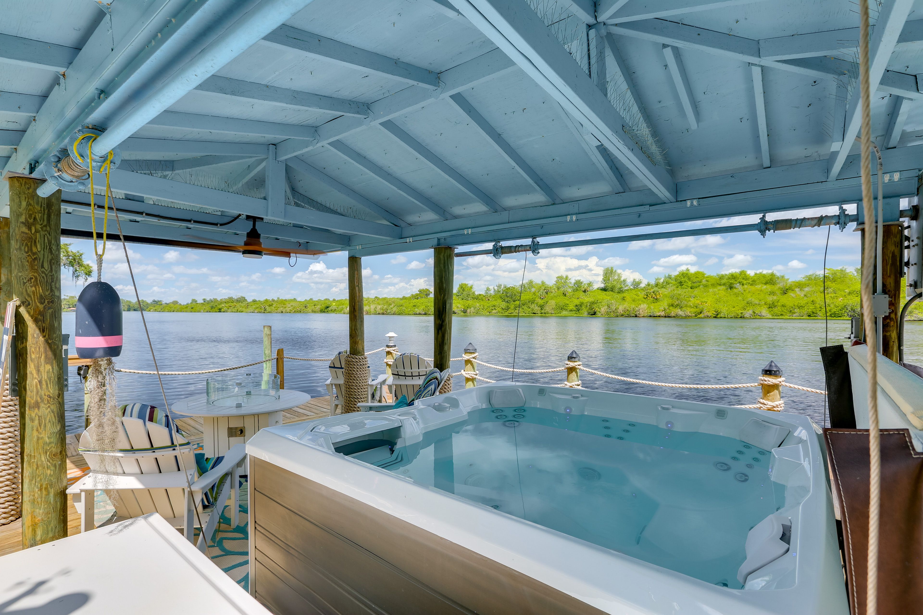 Shared Dock | Gas Fire Pit | Hot Tub | Outdoor Seating