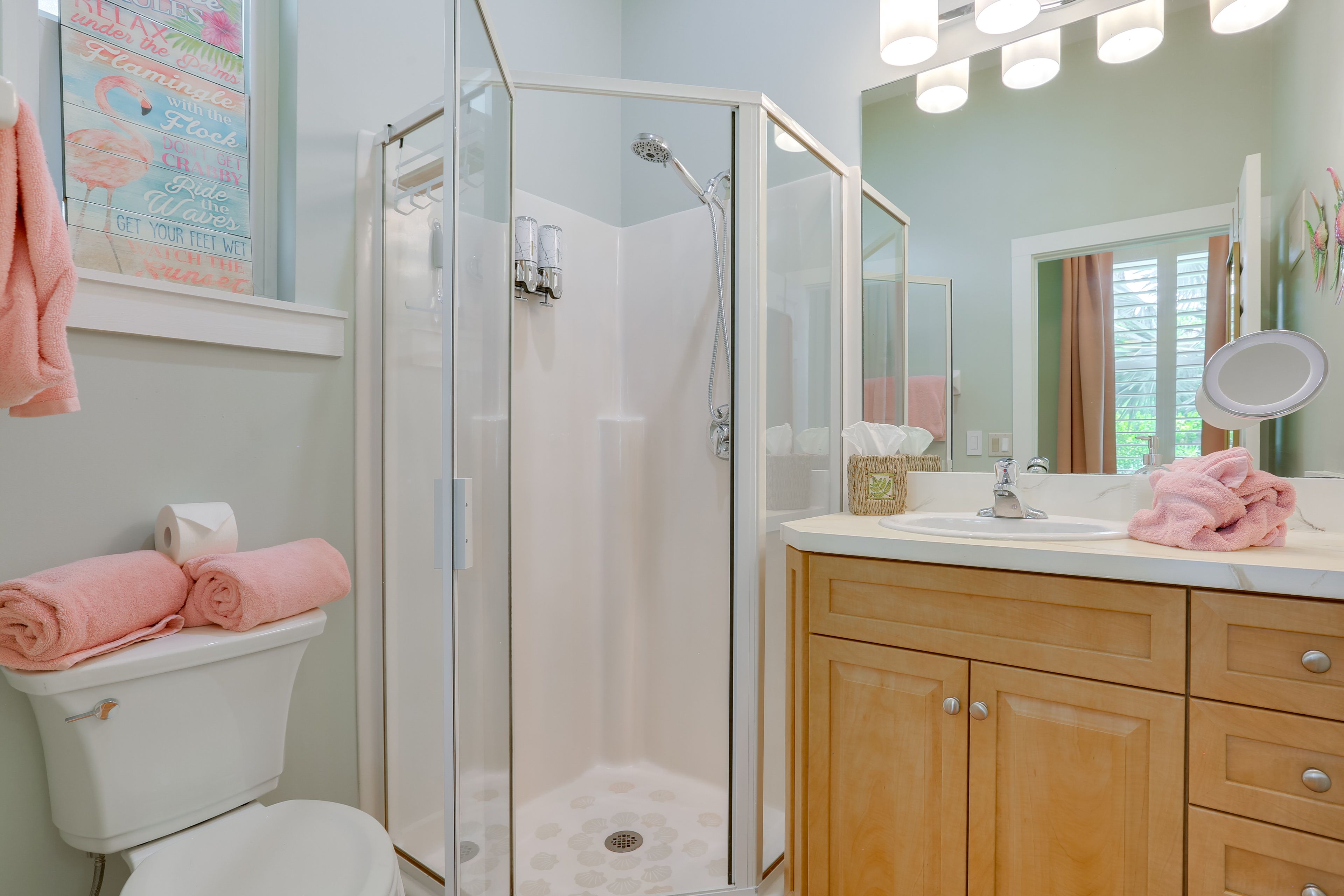 Full Bathroom | Walk-In Shower | Towels Provided | Hair Dryer