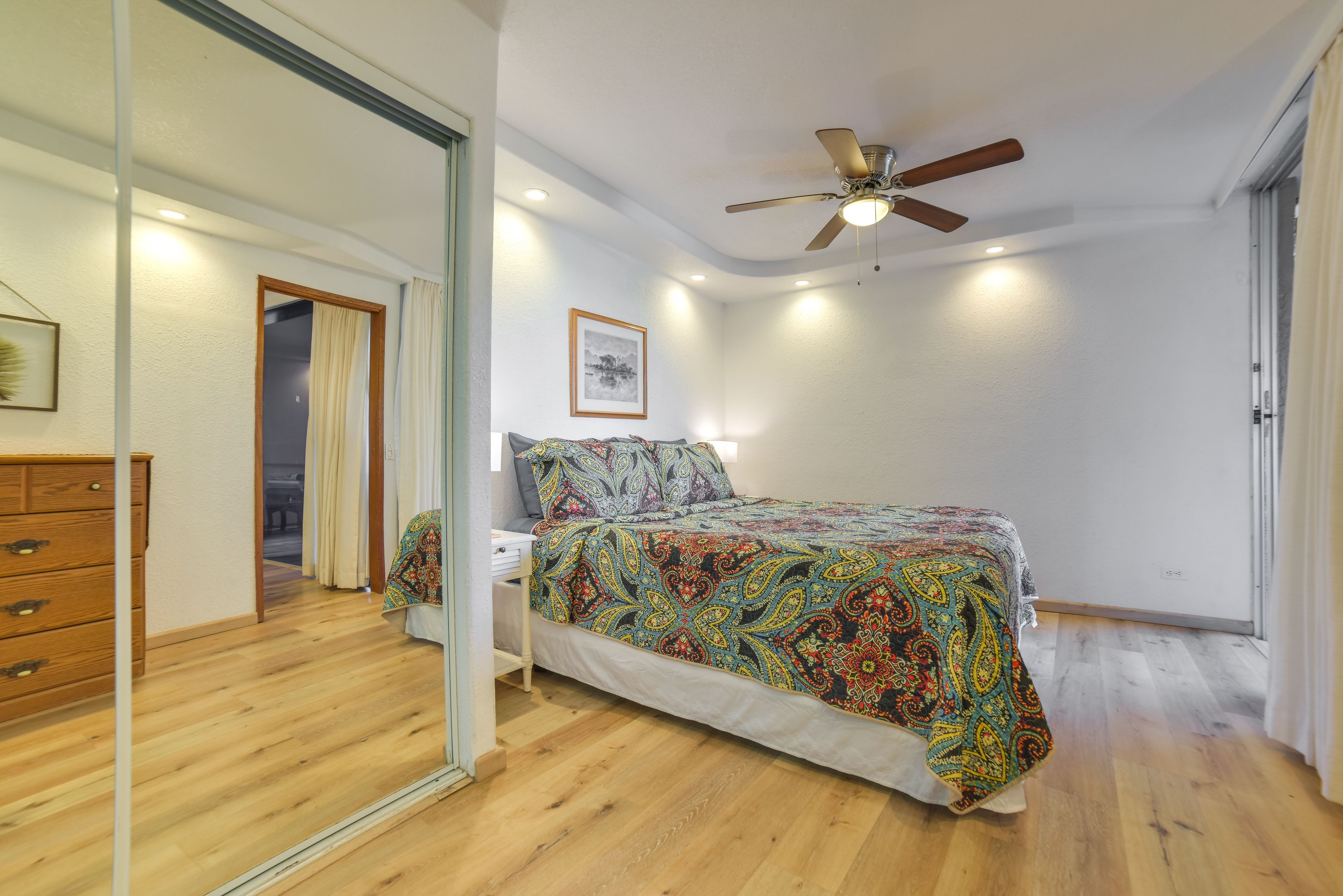 Bedroom 1 | California King Bed | Linens Provided | Hangers | En-Suite Bathroom