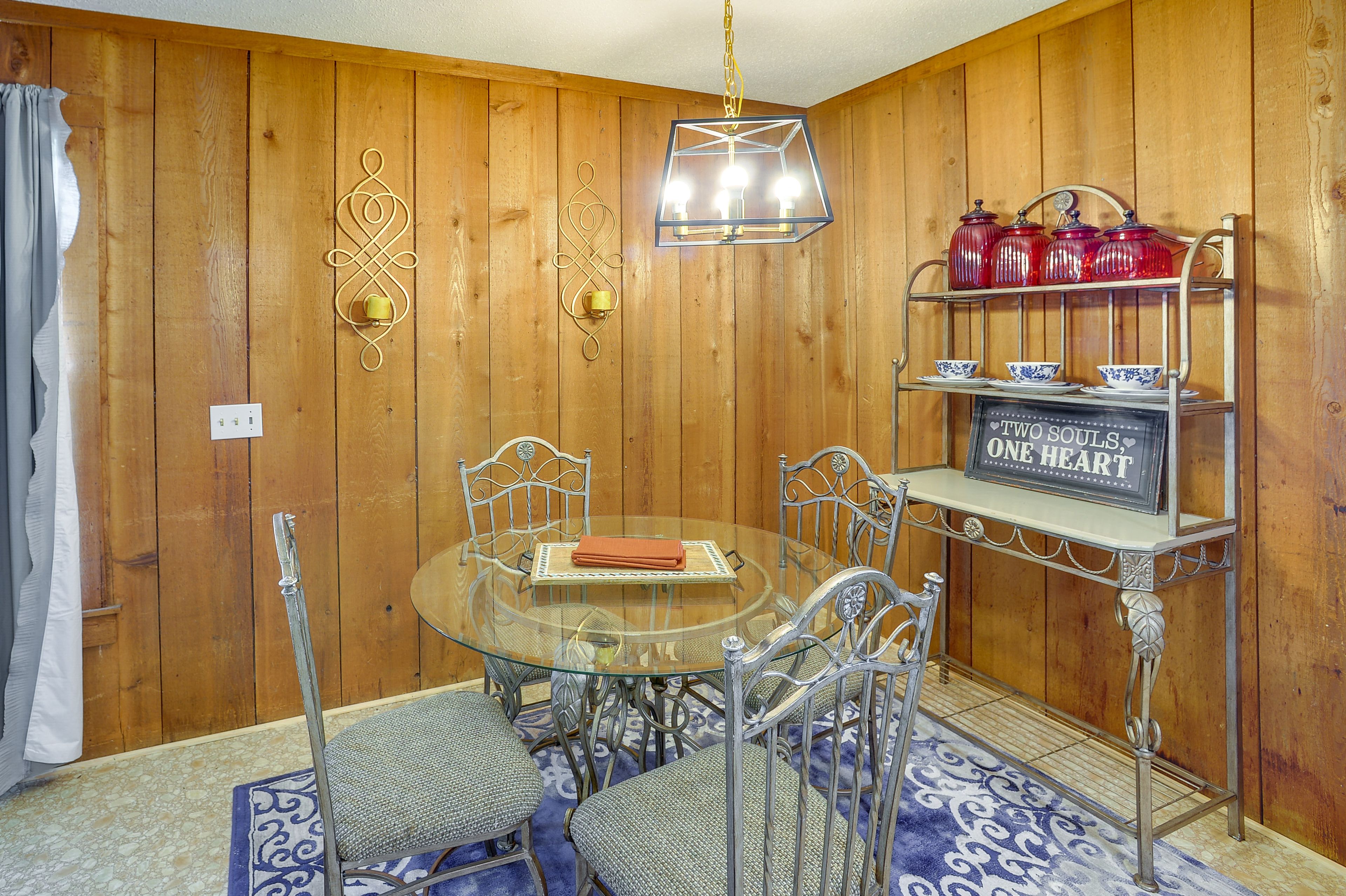Dining Room | Fully Equipped Kitchen | Ceiling Fans