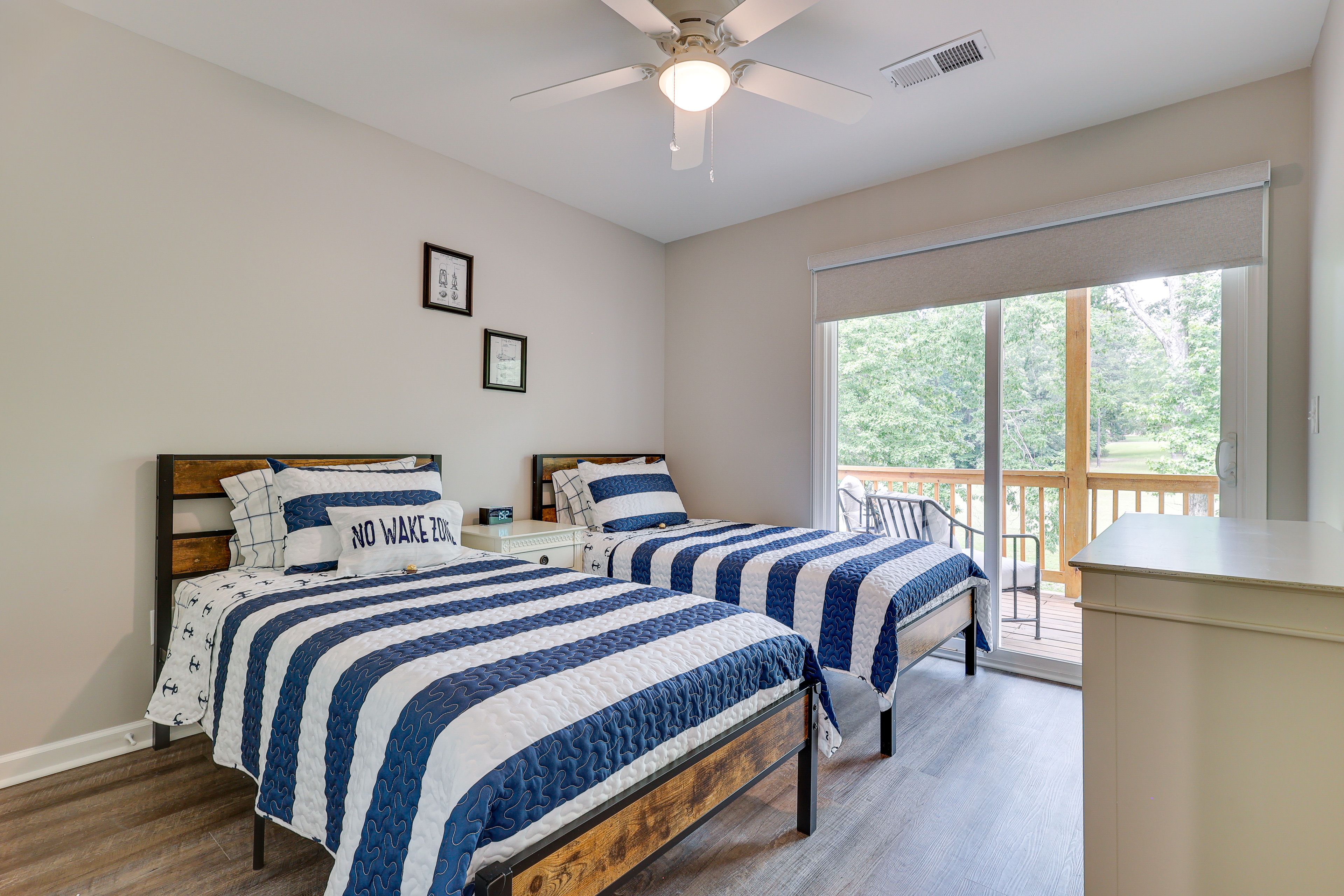 Bedroom 3 | 2 Twin Beds | 2nd Floor | Ceiling Fans