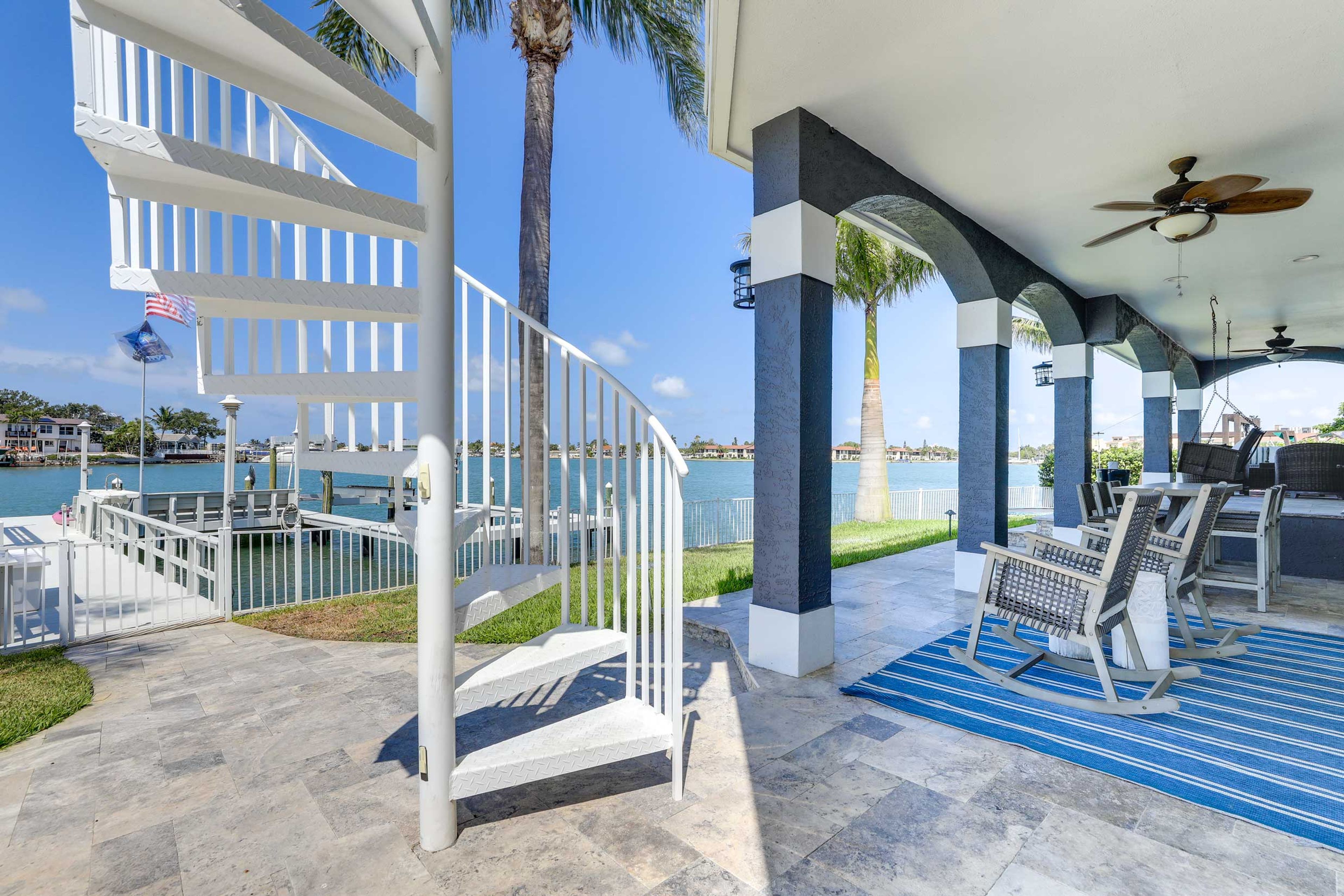 Stairs to Rooftop Patio