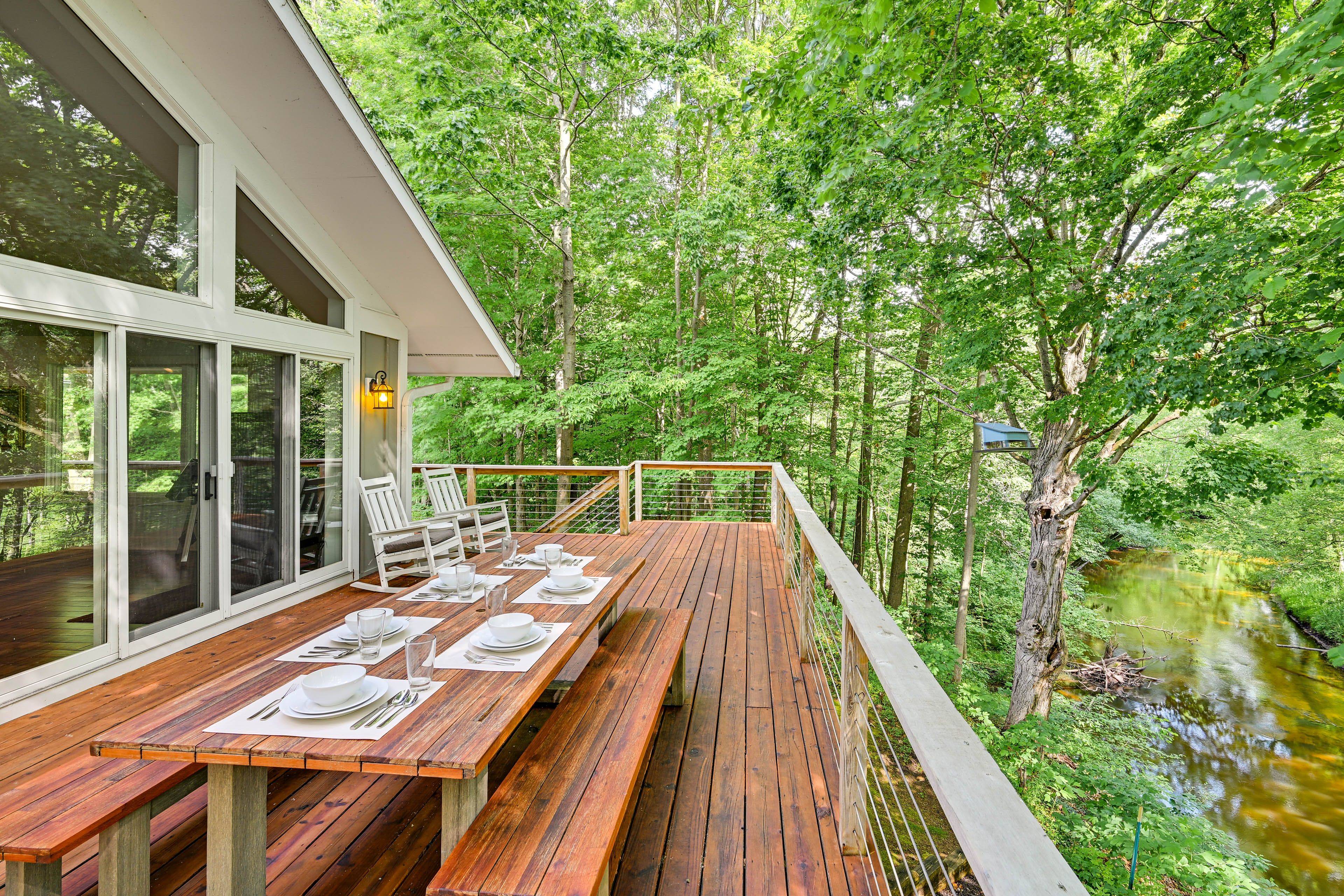 Furnished Deck | Outdoor Dining | River Views