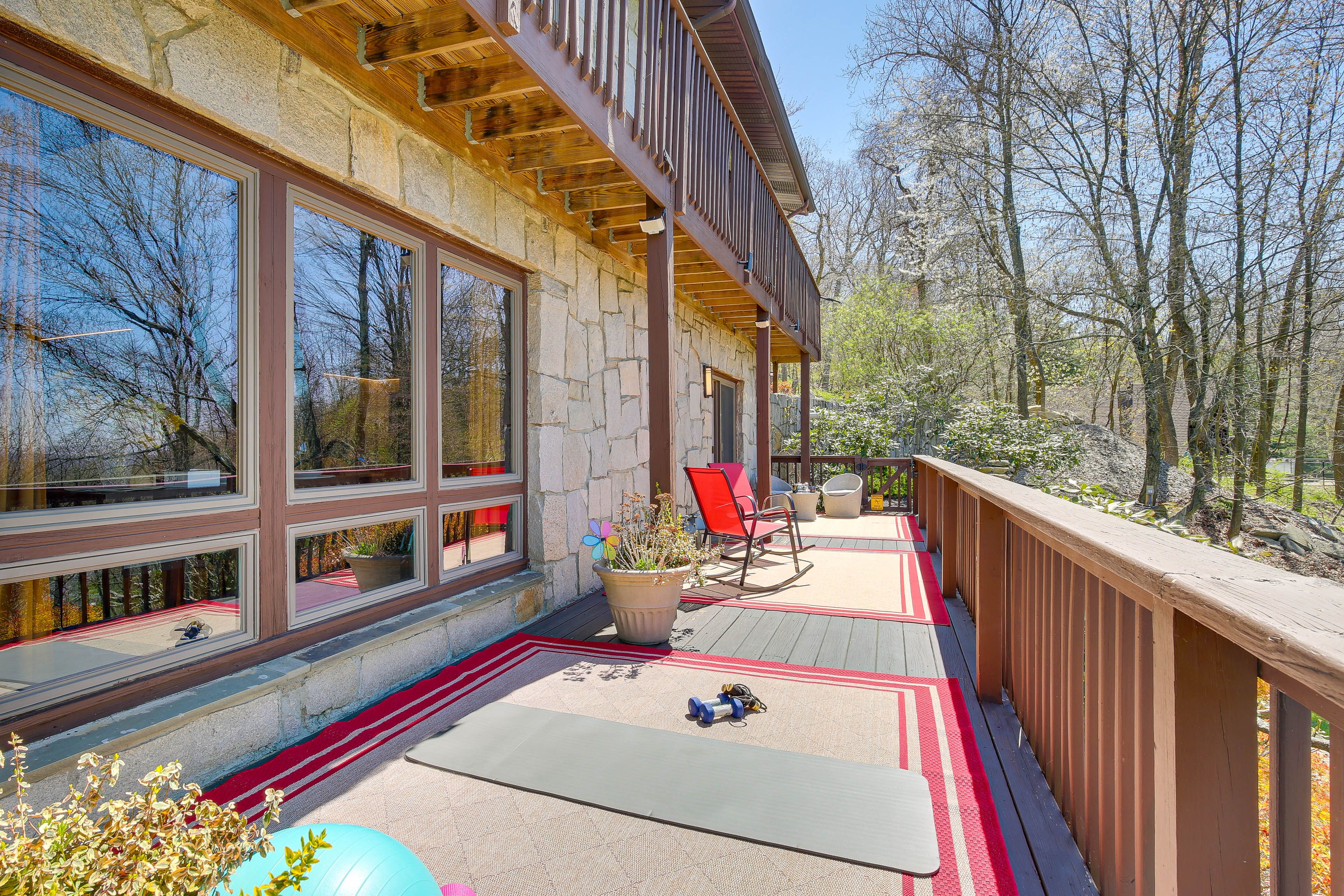 Semi-Private Deck | Yoga Area | Sitting Area
