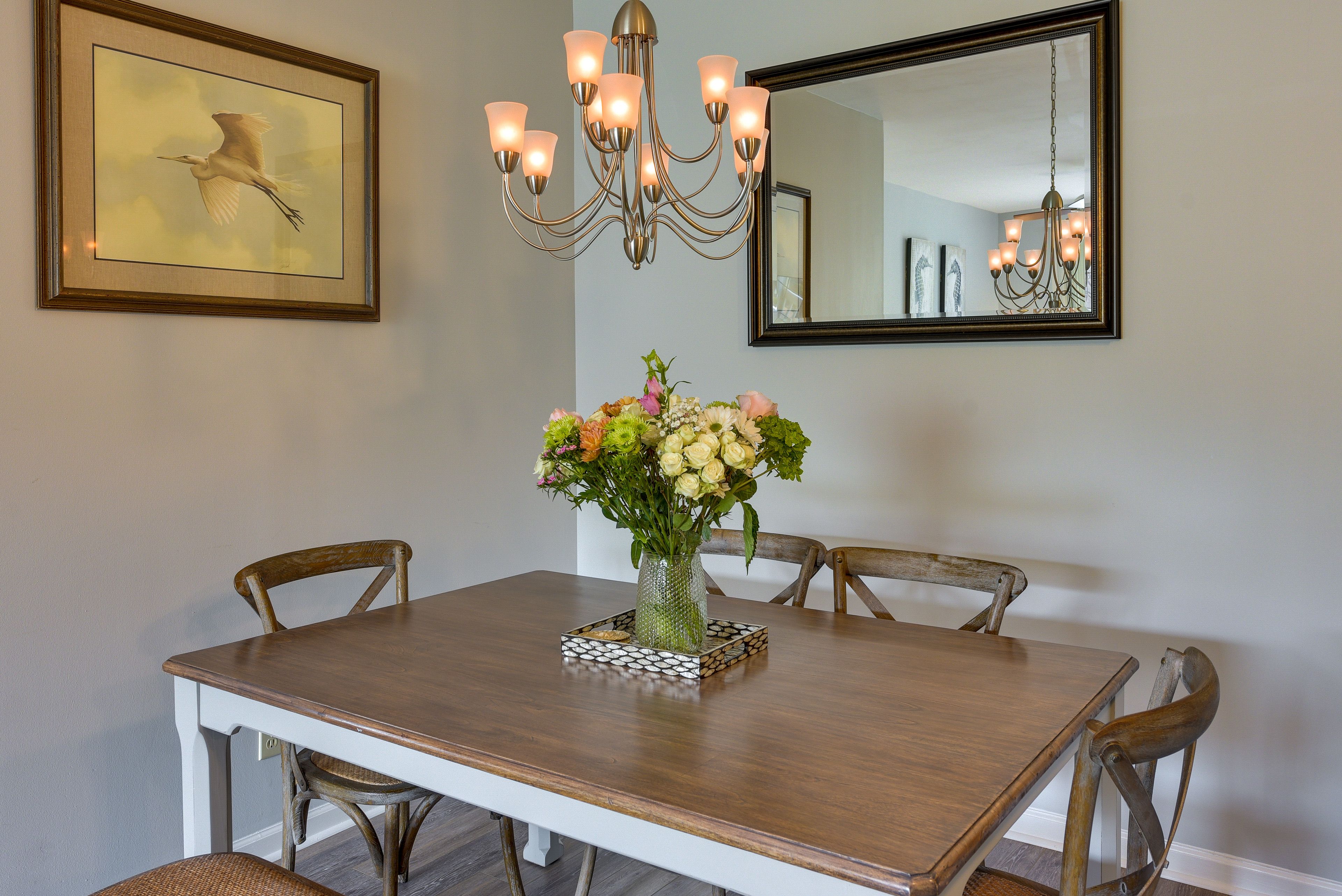 Dining Room | Fully Equipped Kitchen | Ceiling Fan